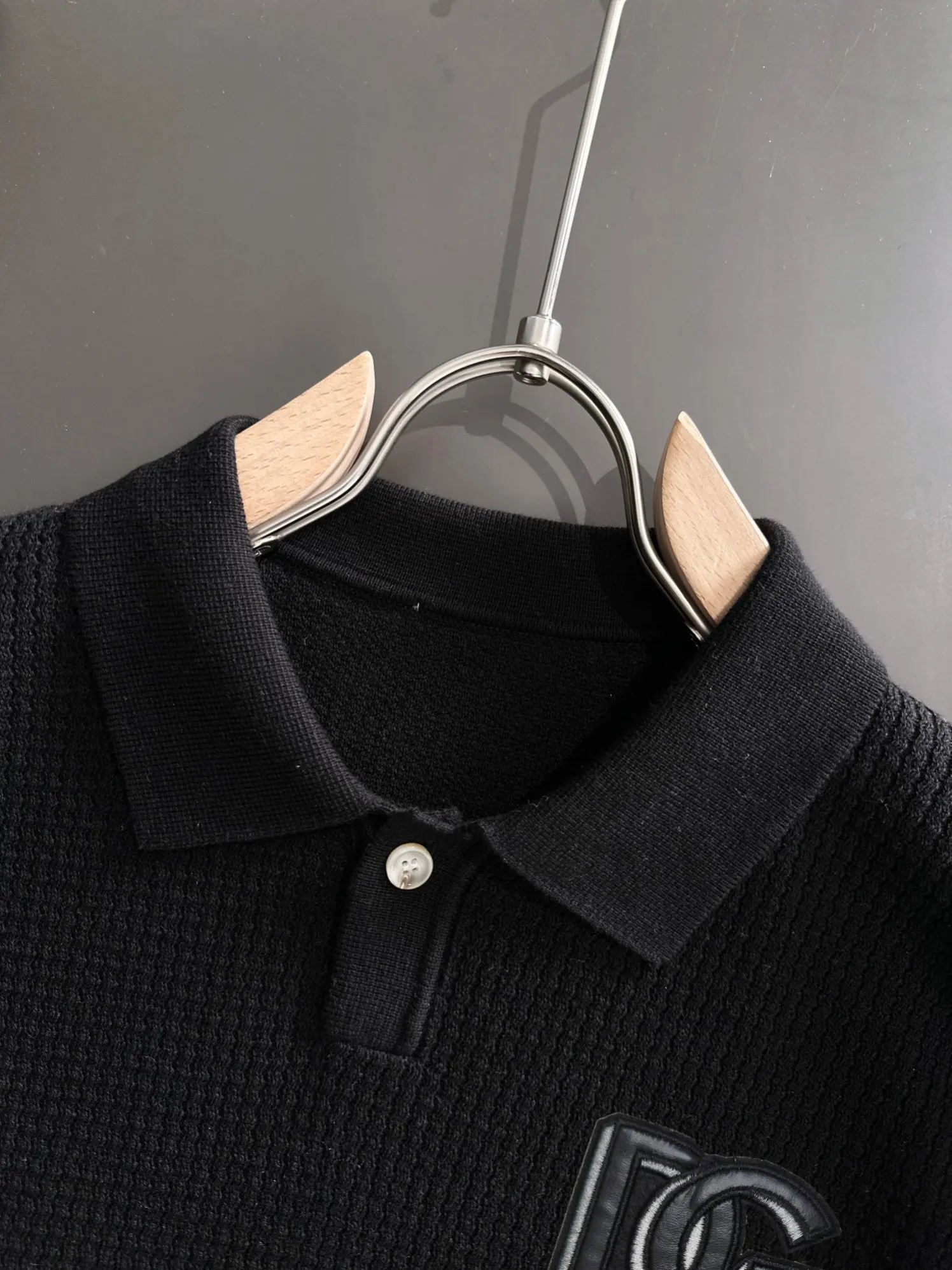 Waffle-Knit Cotton-Blend Polo Shirt D21013599 — view 3