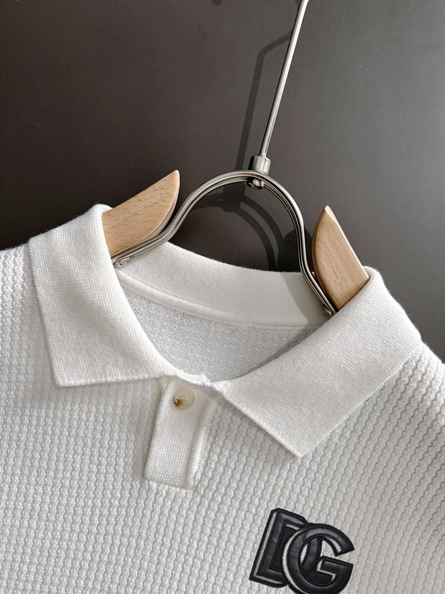 Logo-Appliqué Waffle-Knit Polo Shirt D21013600 — view 3
