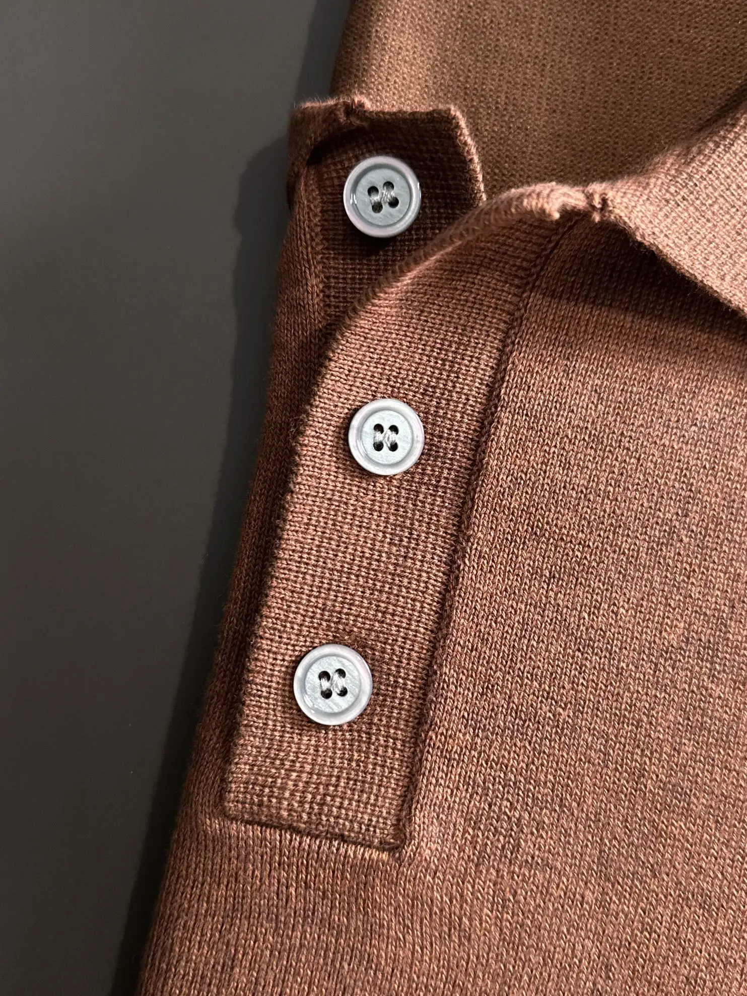Contrast Stitch Knit Polo Shirt D21013580 — view 4