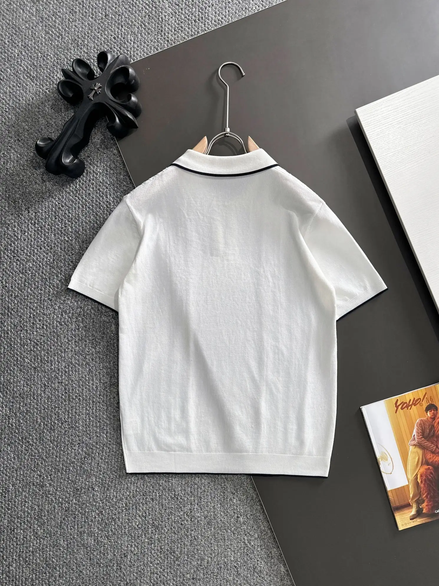 Cable-Knit Quarter-Zip Polo Shirt D21013605 — view 9