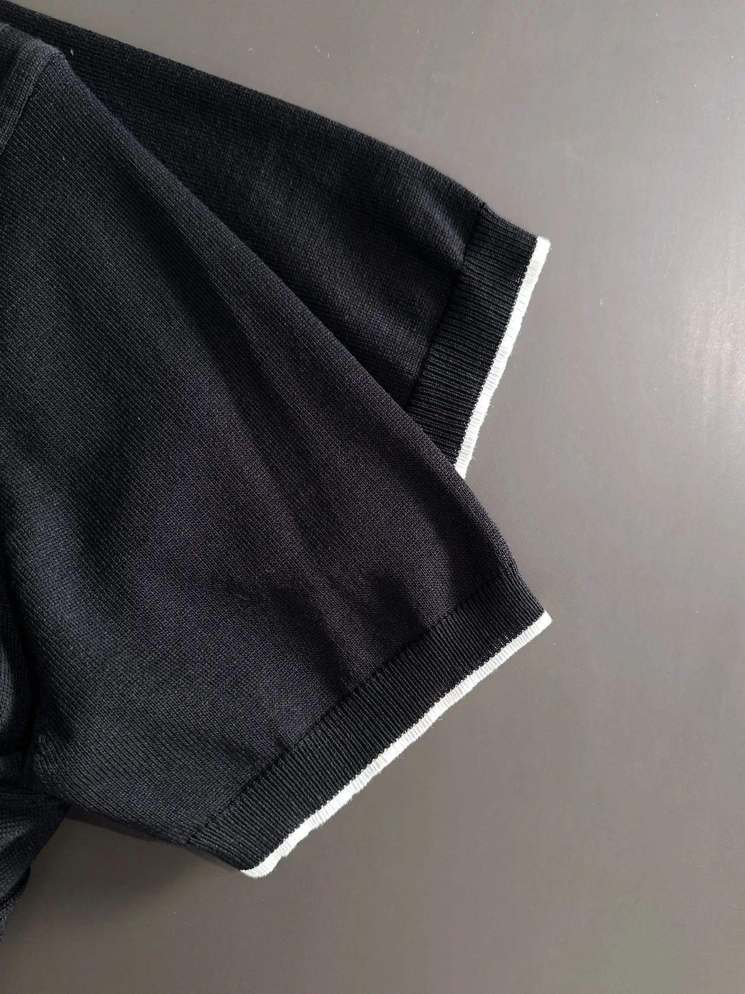Cable-Knit Quarter-Zip Polo Shirt D21013603 — view 4
