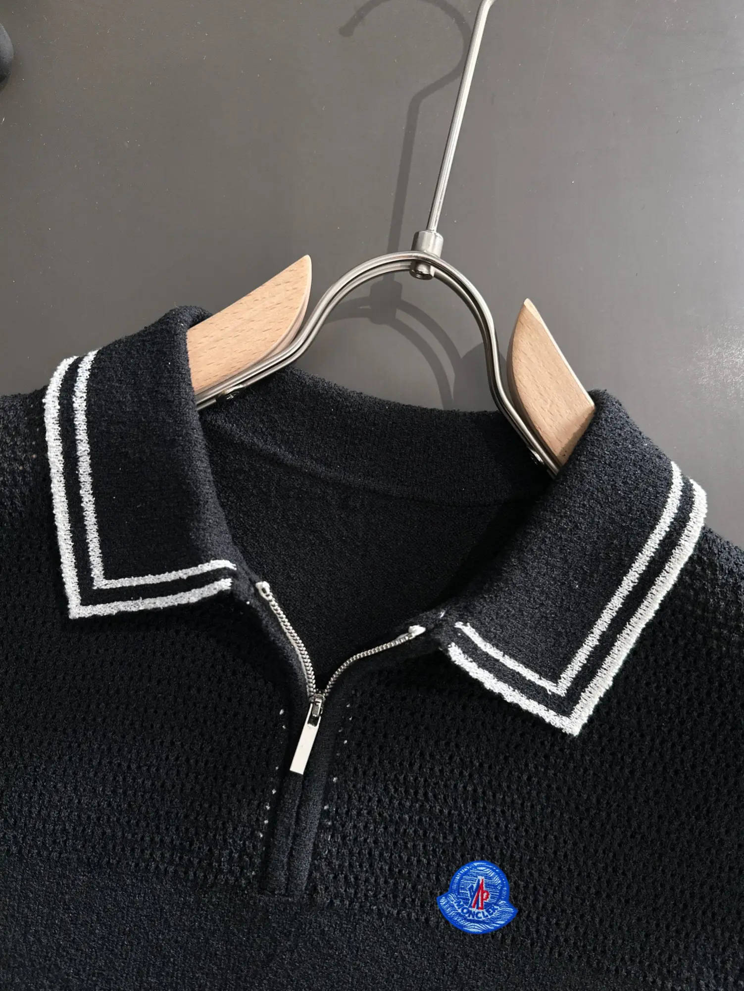 Half-Zip Textured Knit Polo Shirt D21013601 — view 3