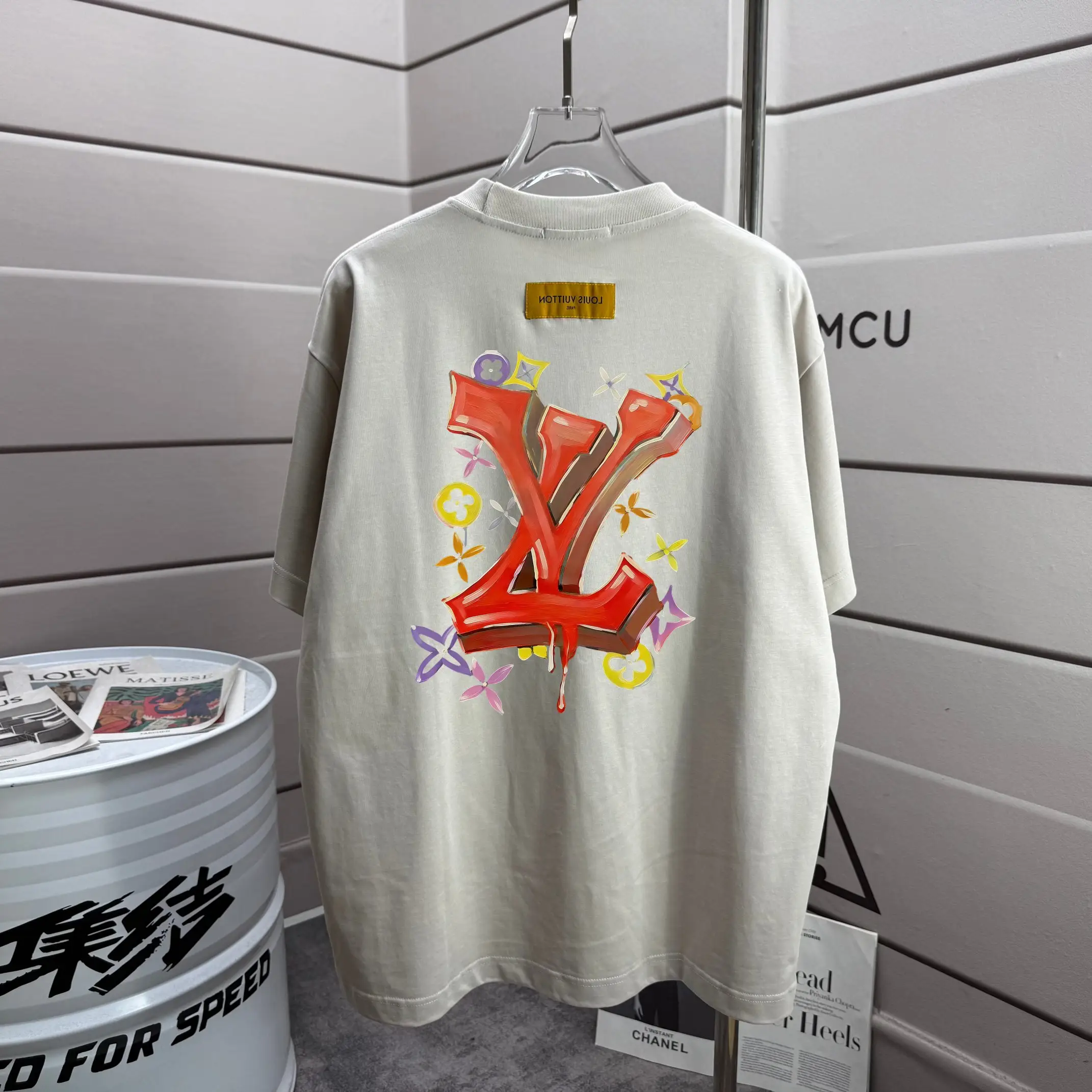 Logo Graphic Print Cotton T-Shirt D13012588