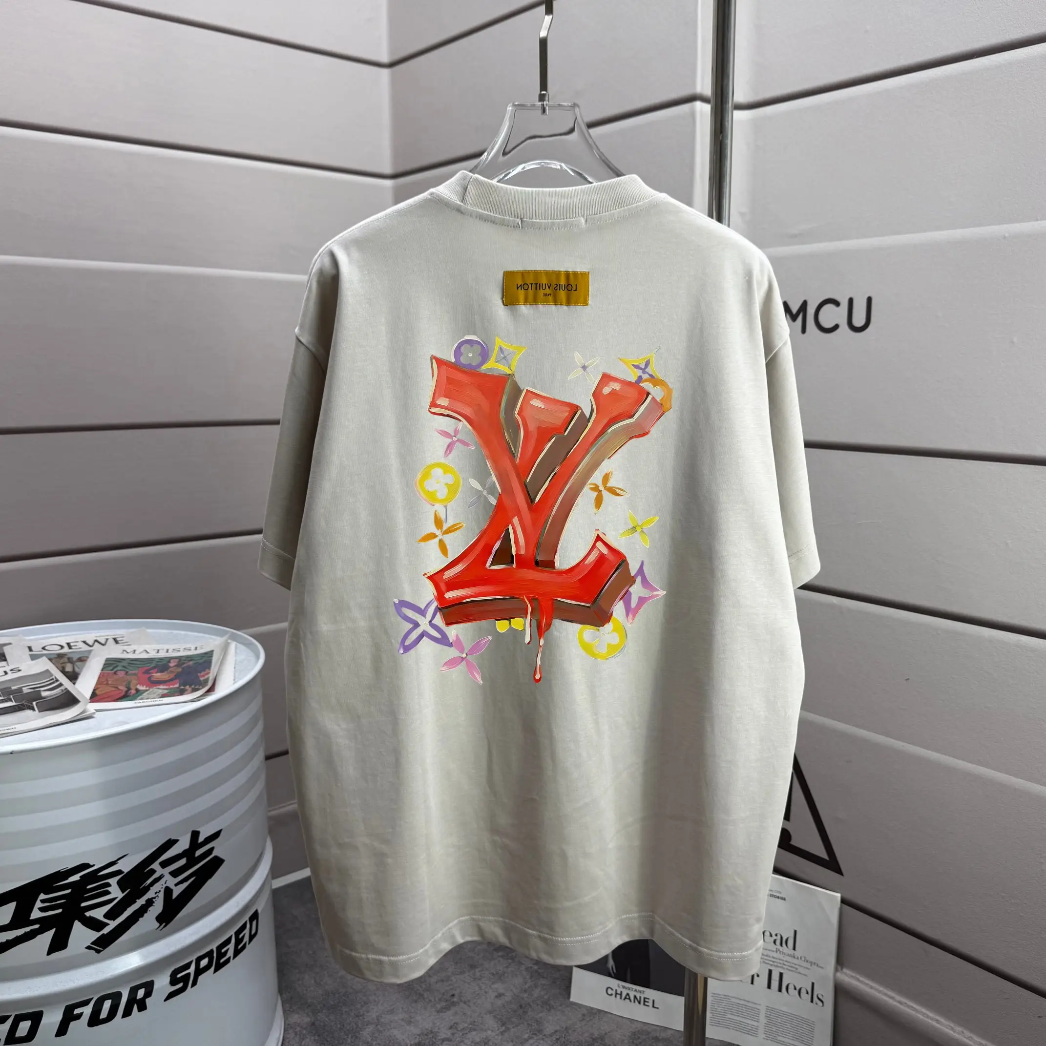 Logo Graphic Print Cotton T-Shirt D13012588