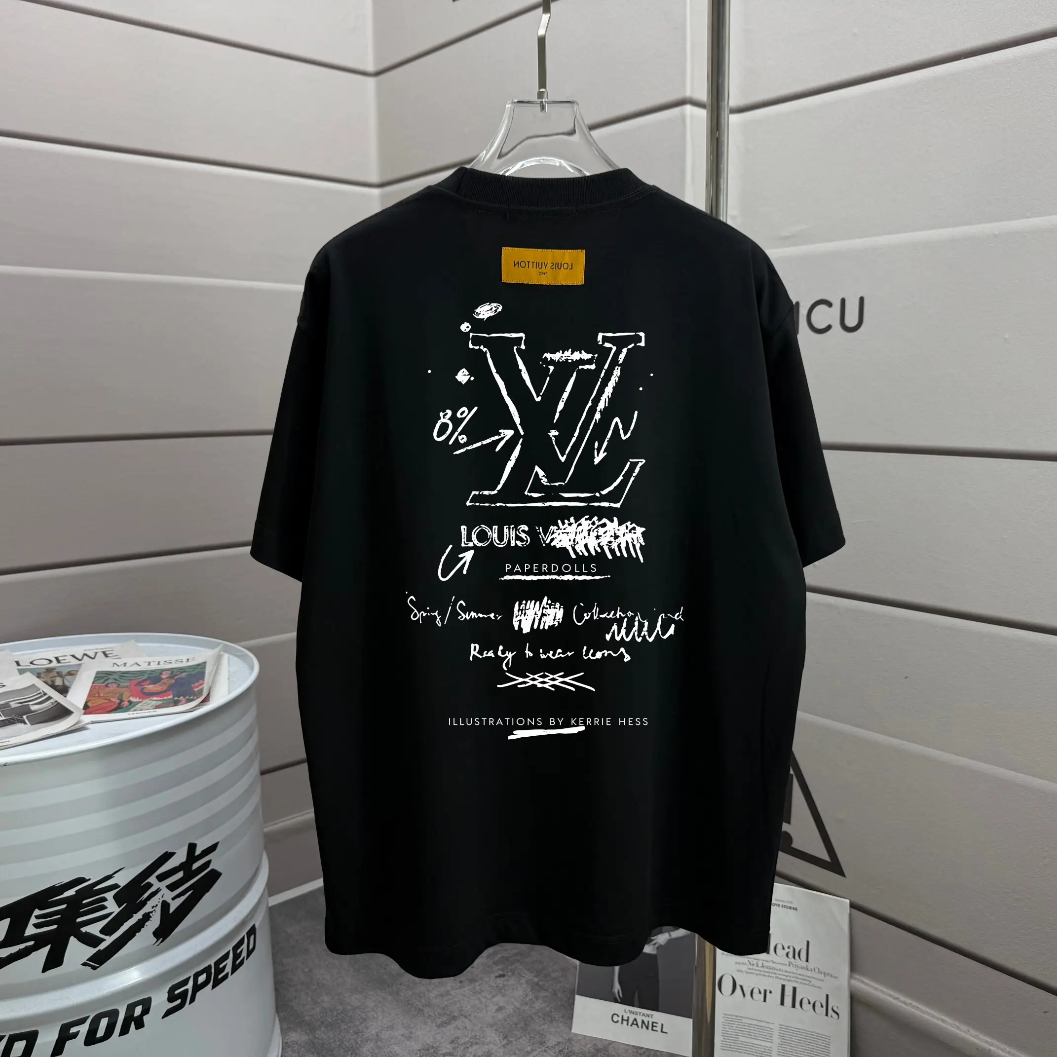 Louis Vuitton Kerrie Hess Illustration Print T-Shirt D13012590