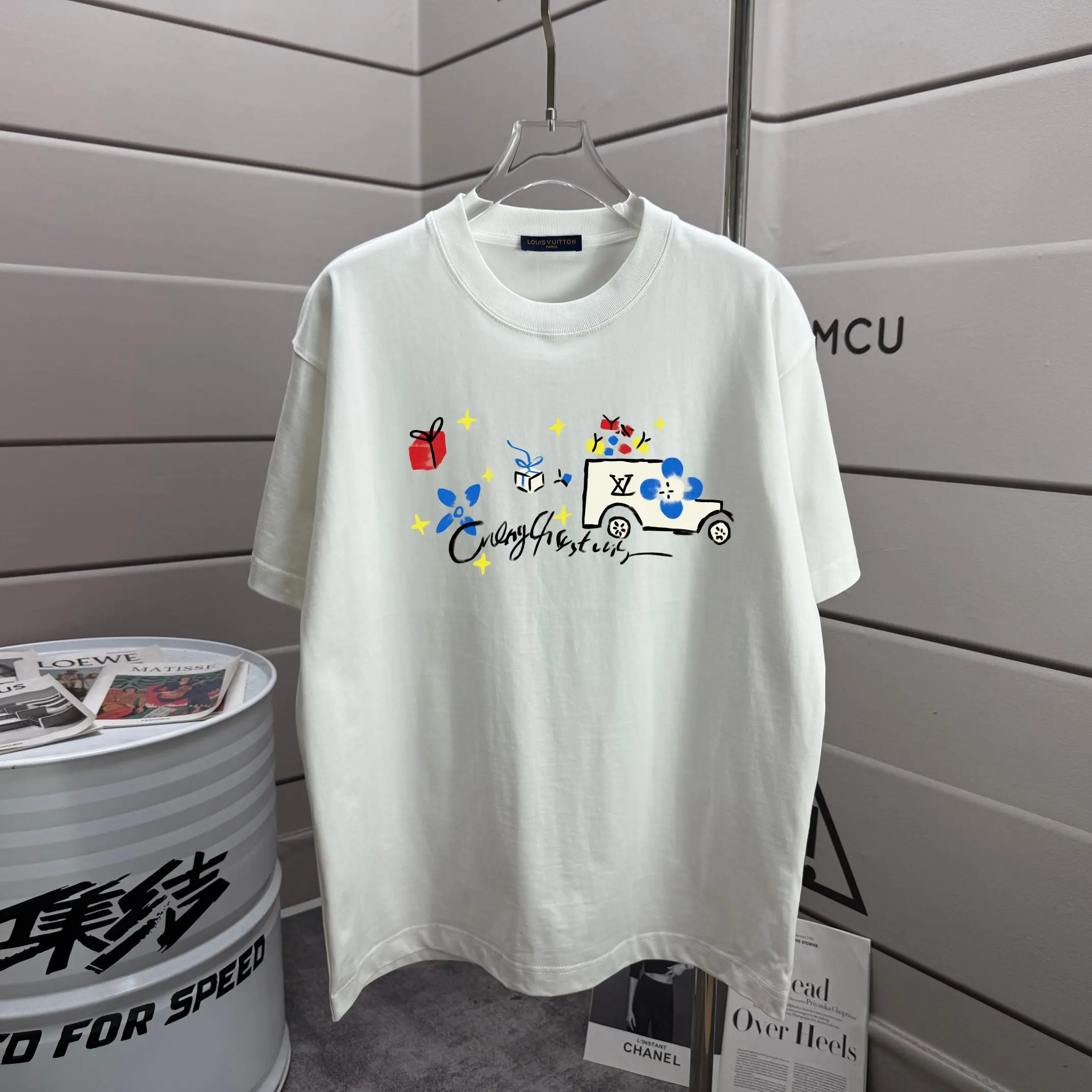 Graphic Print Cotton Jersey T-Shirt D13012593