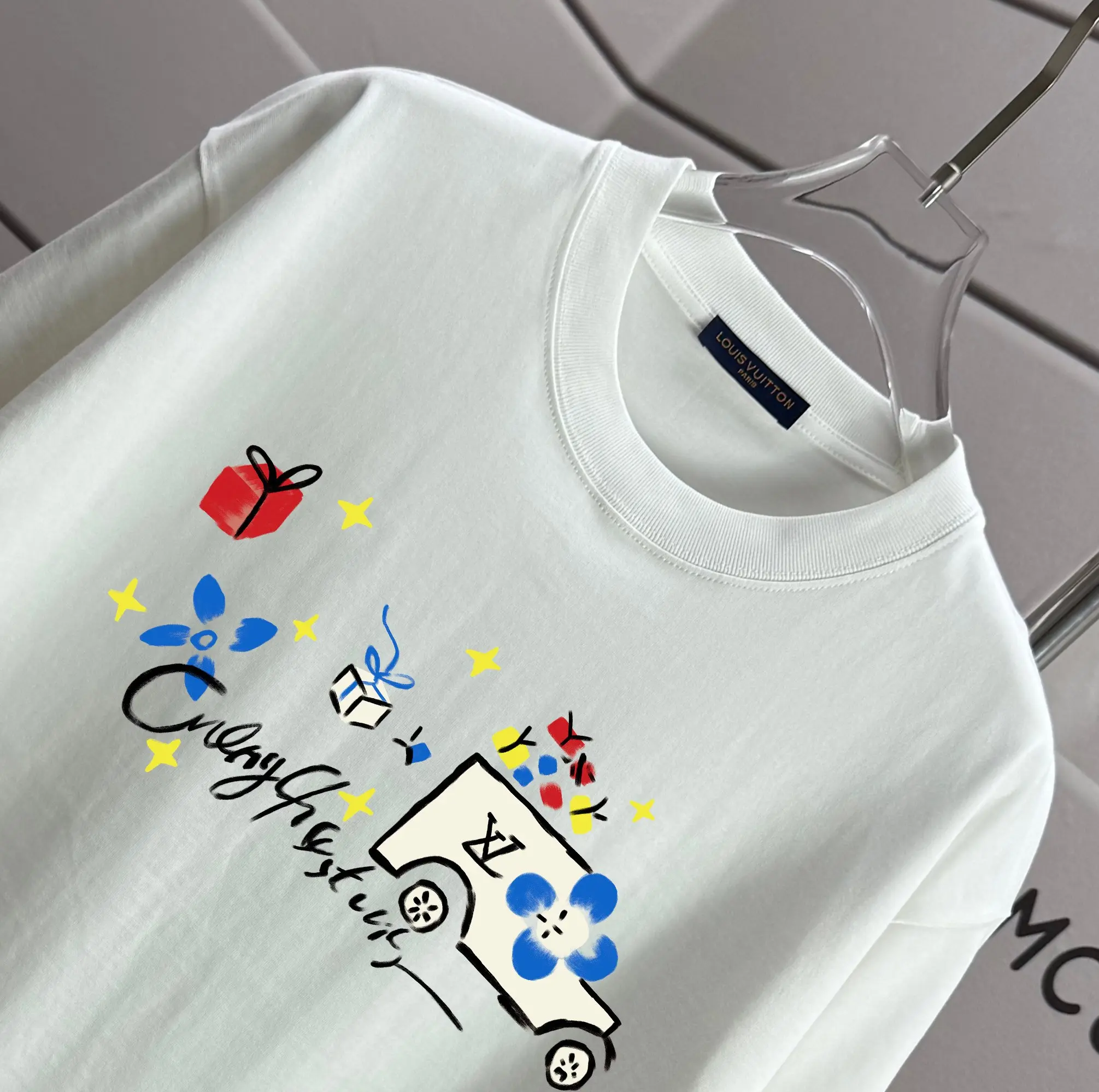 Graphic Print Cotton Jersey T-Shirt D13012593 — view 3