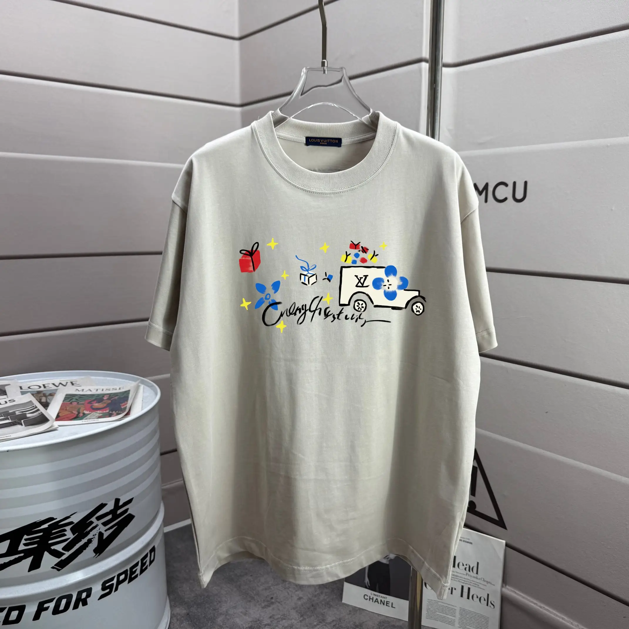 Graphic Print Cotton Jersey T-Shirt D13012596