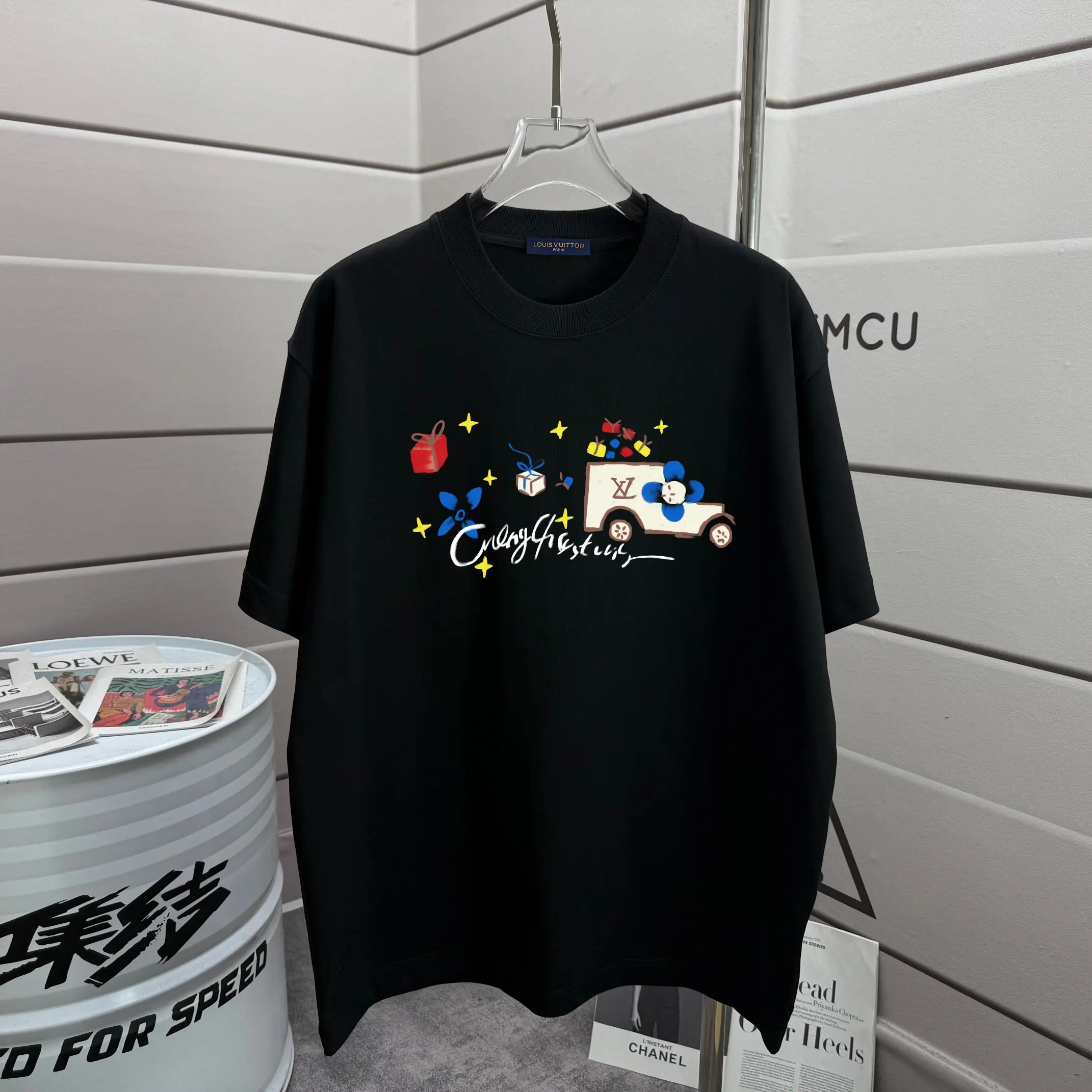 Graphic Print Cotton Jersey T-Shirt D13012594