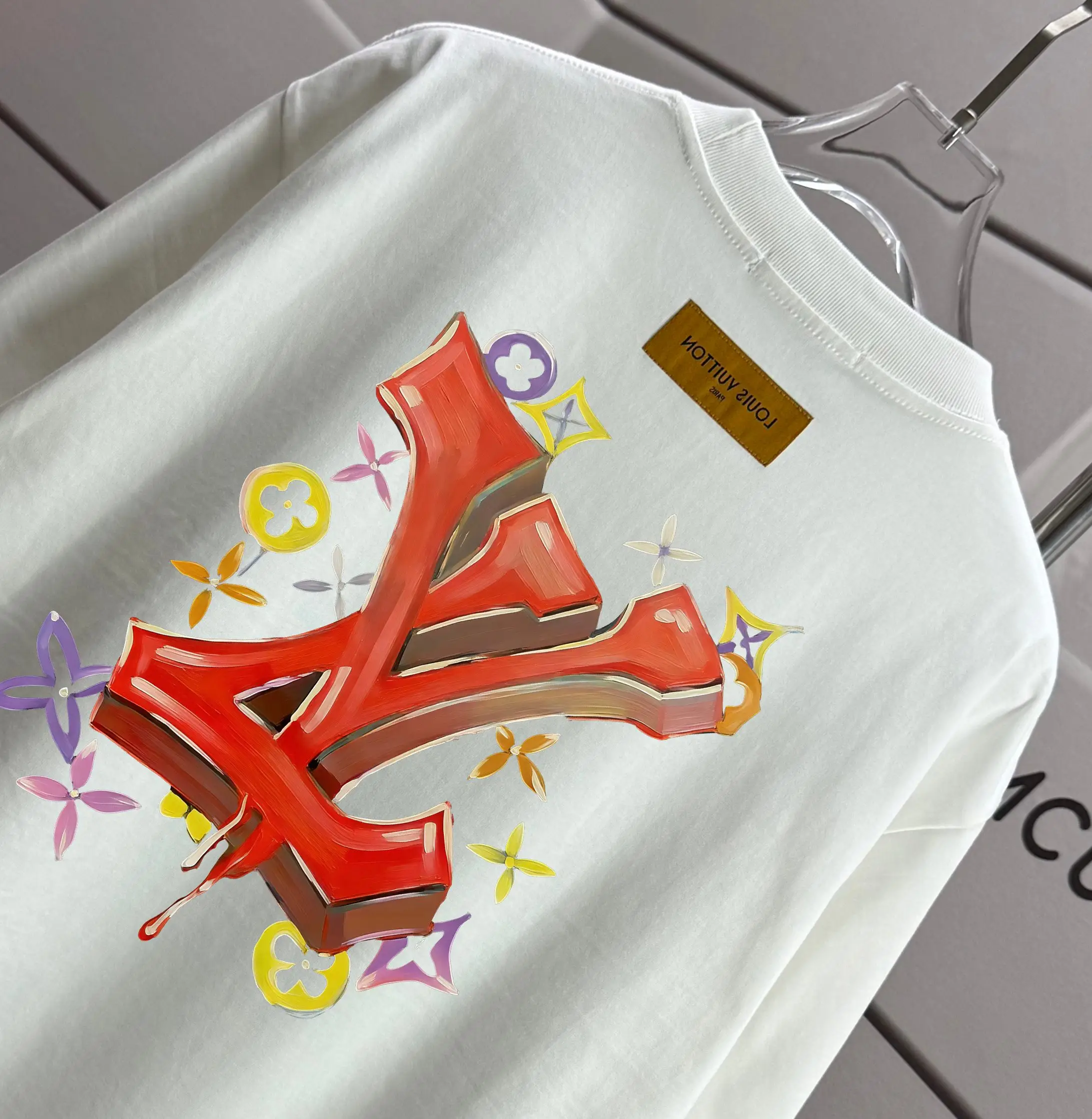Logo Graphic Print Cotton T-Shirt D13012585 — view 3