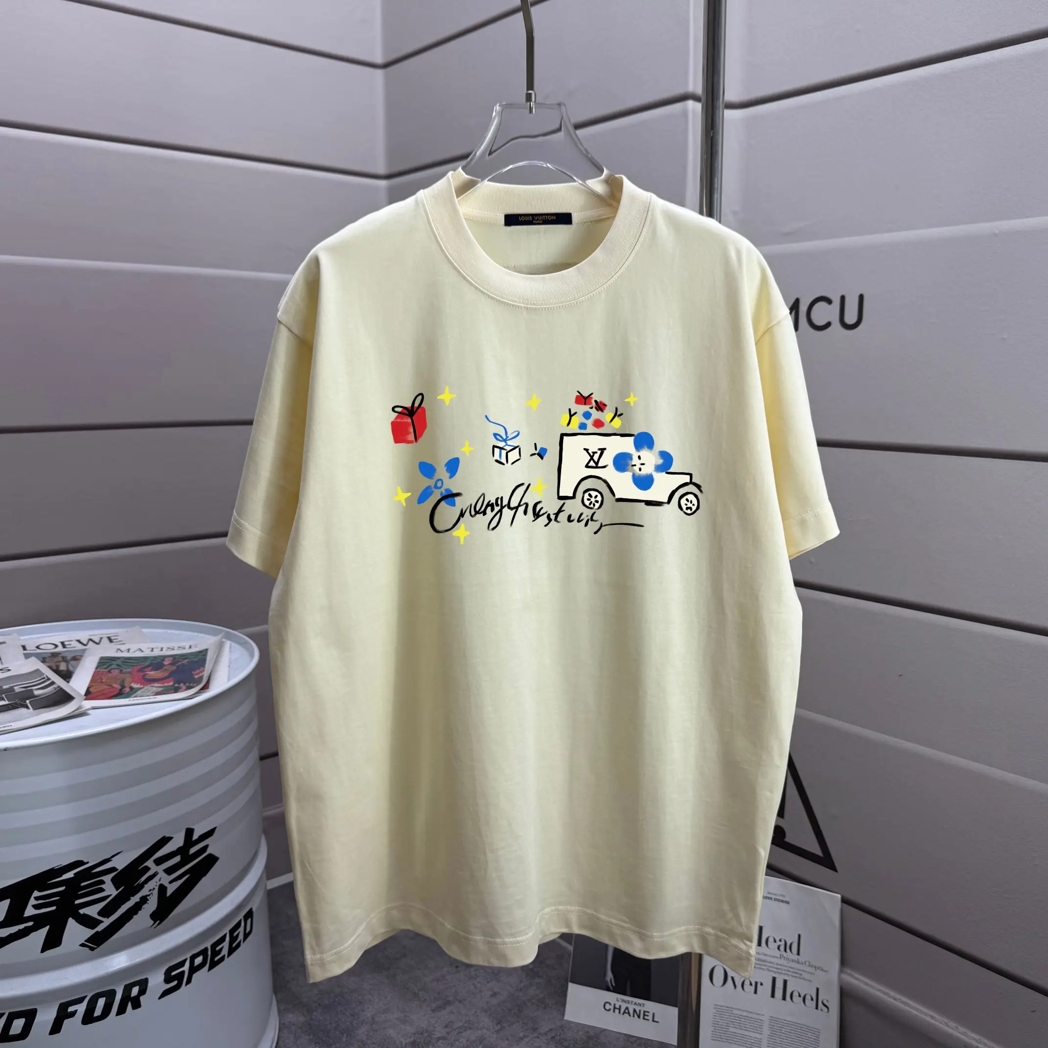 Graphic Print Cotton Jersey T-Shirt D13012595