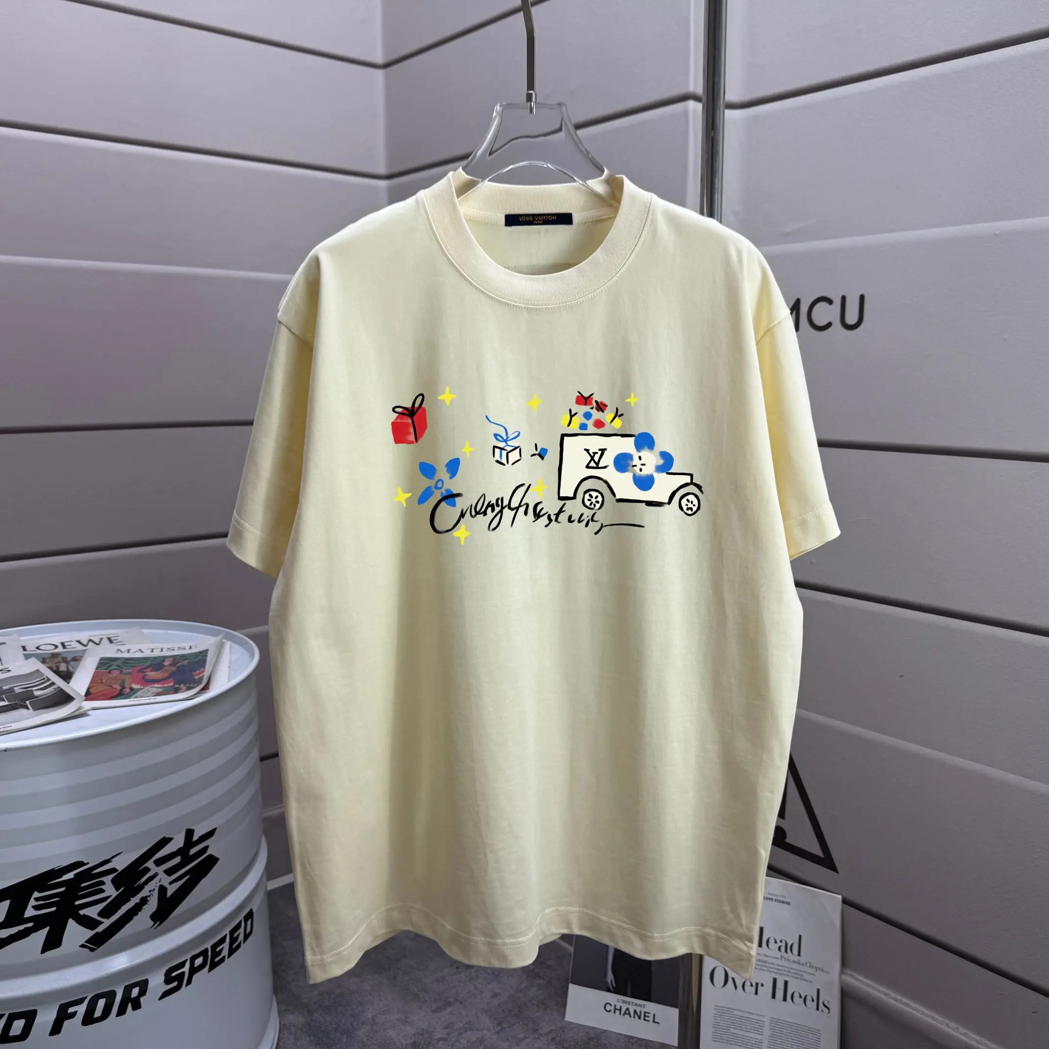 Graphic Print Cotton Jersey T-Shirt D13012595