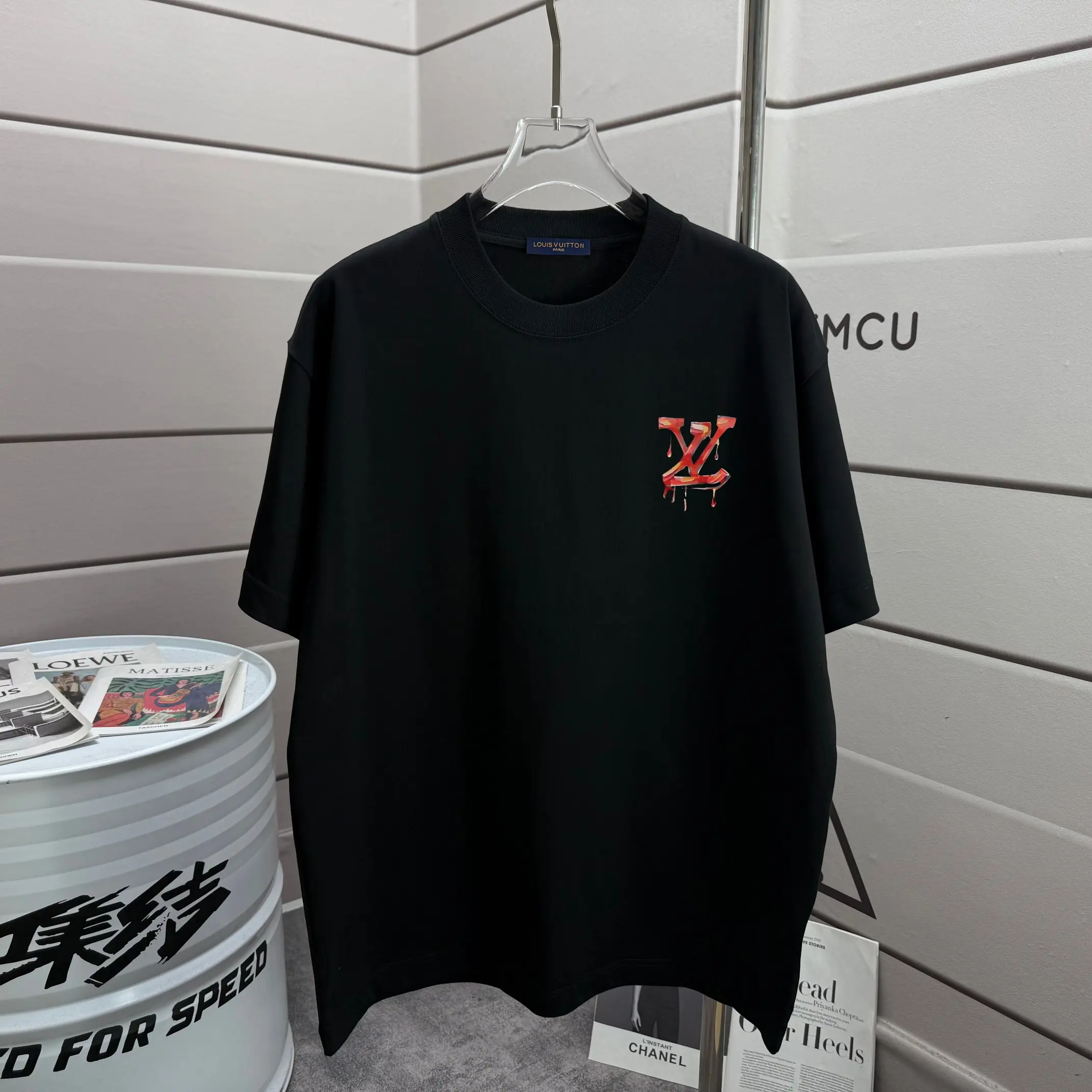 Graffiti Logo Print Cotton T-Shirt D13012586 — view 2