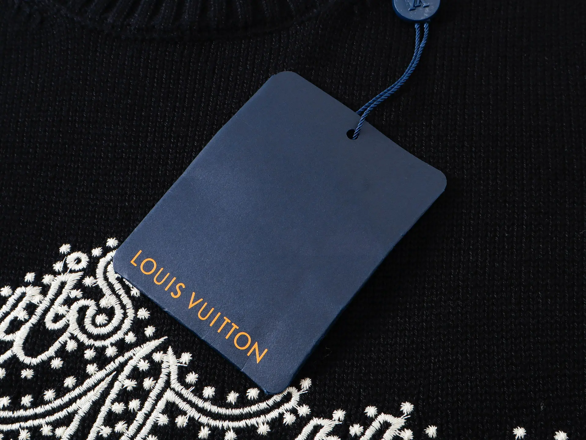 Monogram Embroidered Wool Knit Top D15521645 — view 7