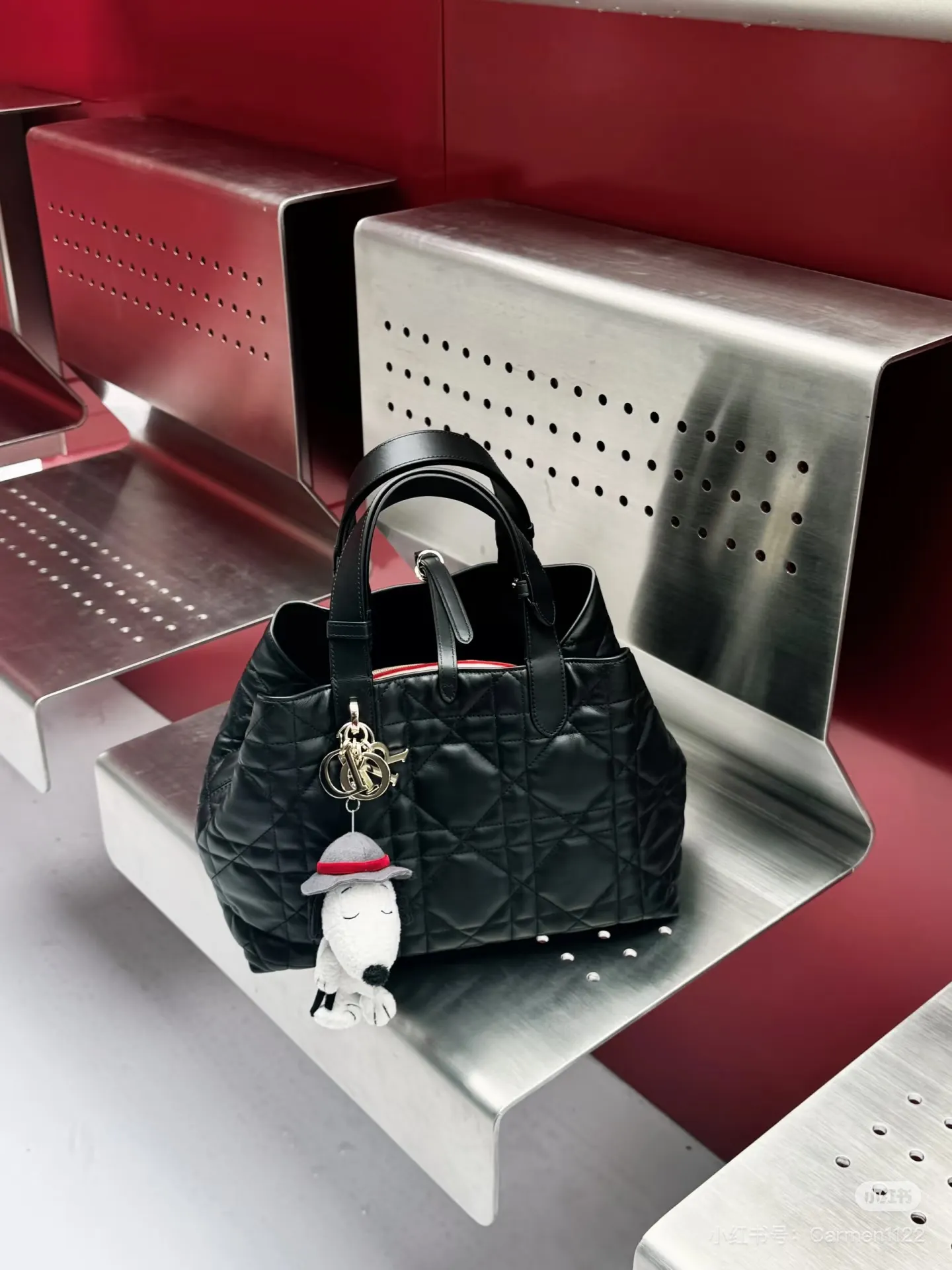 Quilted Leather Top-Handle Bag D79018557 — view 9