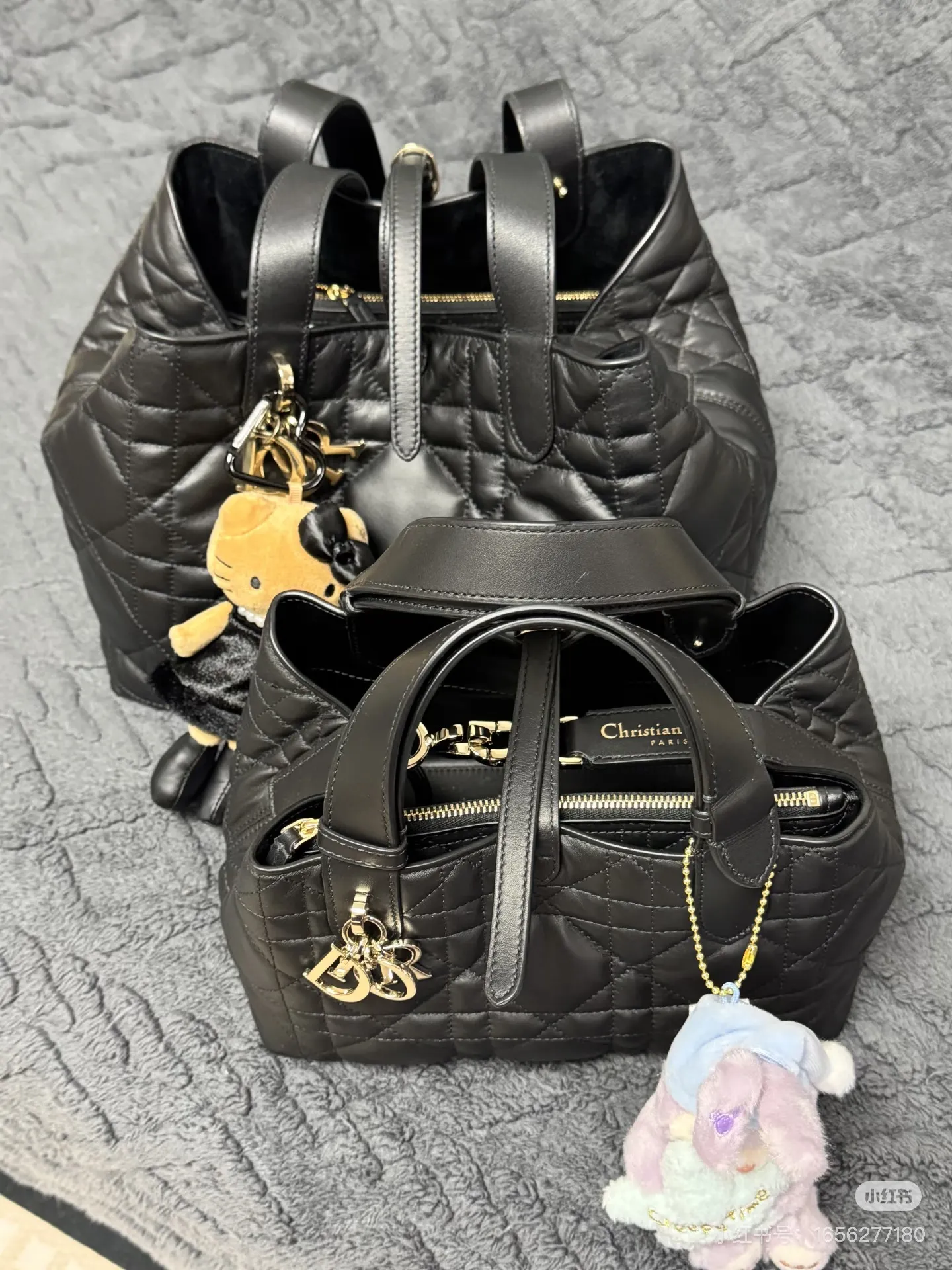 Quilted Leather Top-Handle Bag D79018557 — view 12