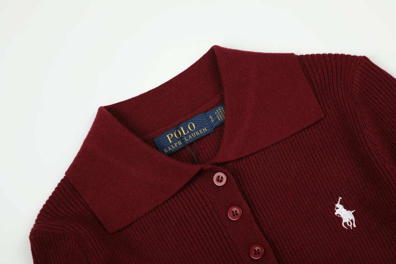 Slim-Fit Wool-Blend Polo Sweater D17022720 — view 3