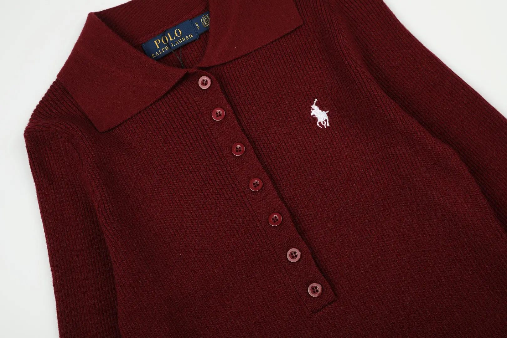 Slim-Fit Wool-Blend Polo Sweater D17022720 — view 4
