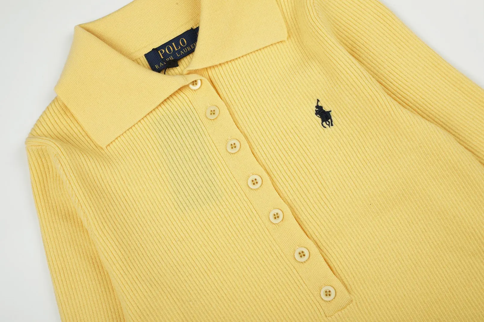 Polo Collar Wool-Blend Knit Sweater D17022963 — view 4