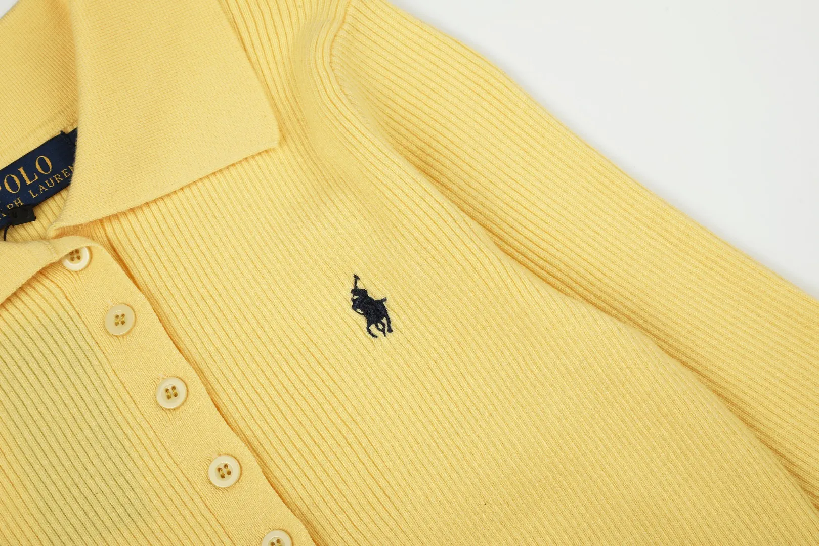 Polo Collar Wool-Blend Knit Sweater D17022963 — view 5
