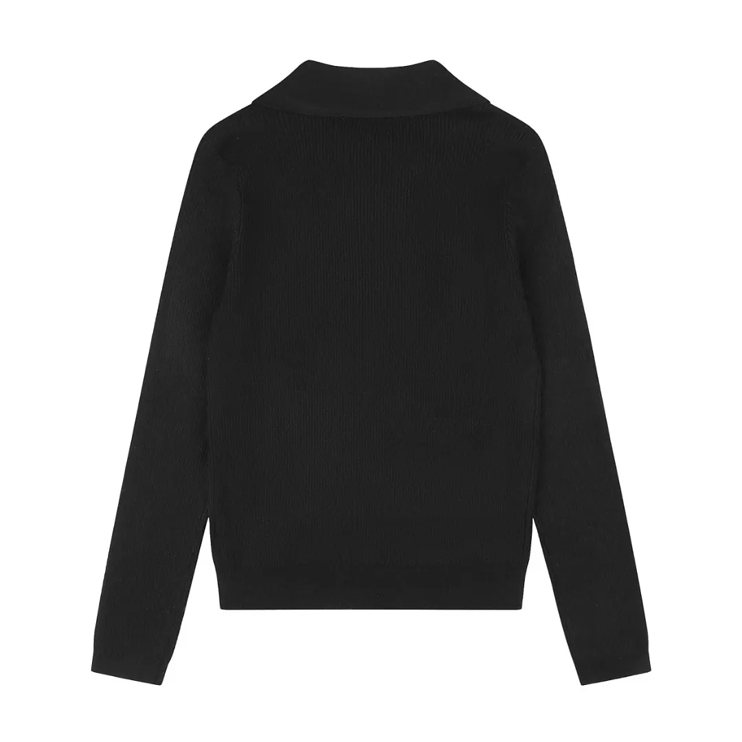Polo Collar Wool-Blend Knit Sweater D17022960 — view 2