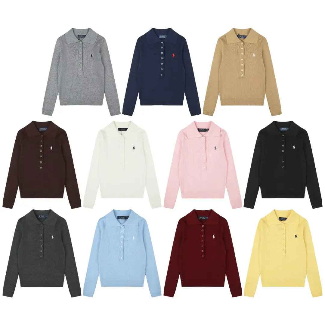 Polo Collar Wool-Blend Knit Sweater D17022960 — view 10
