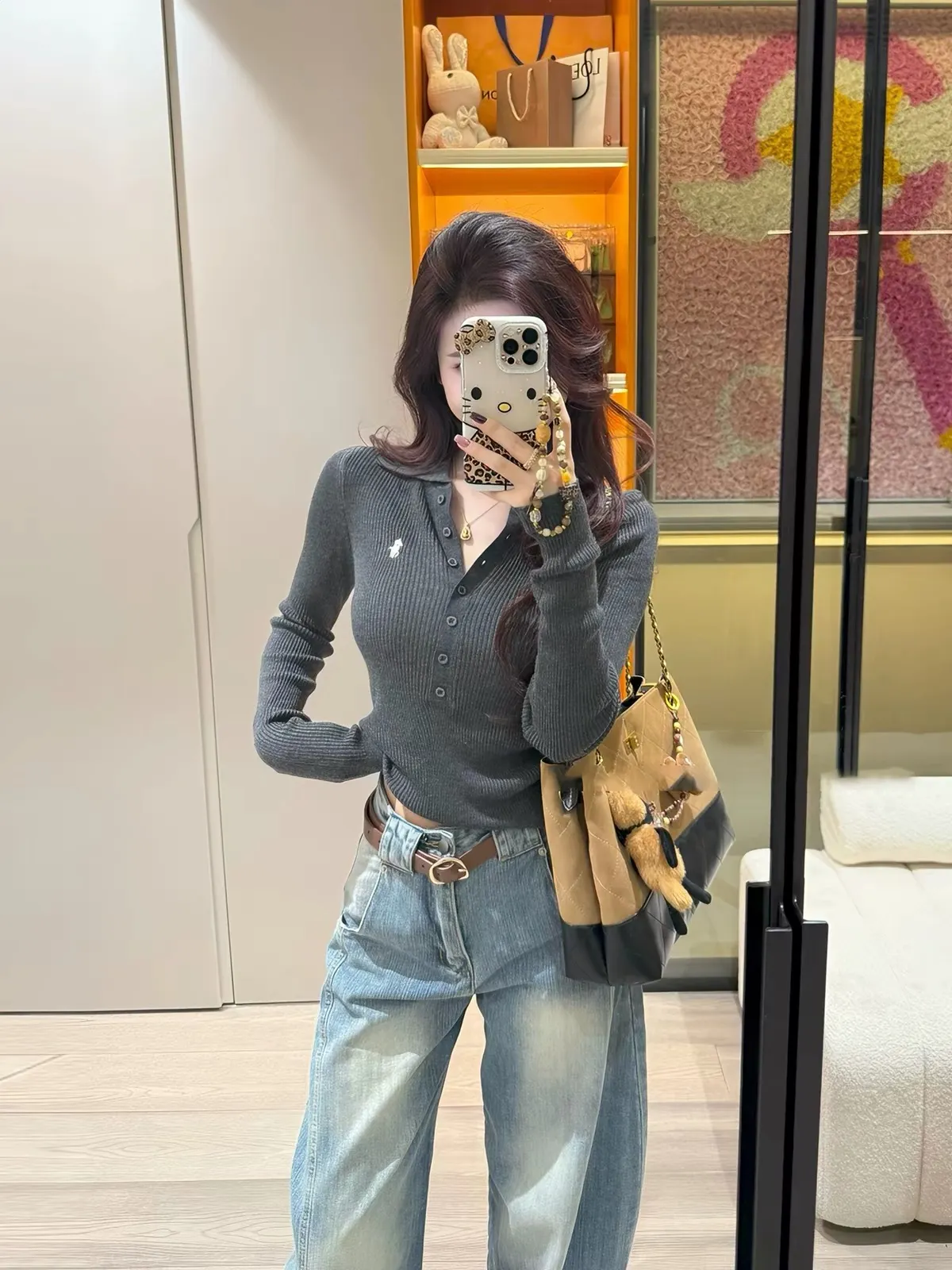 Slim-Fit Wool-Blend Polo Sweater D17022955 — view 2