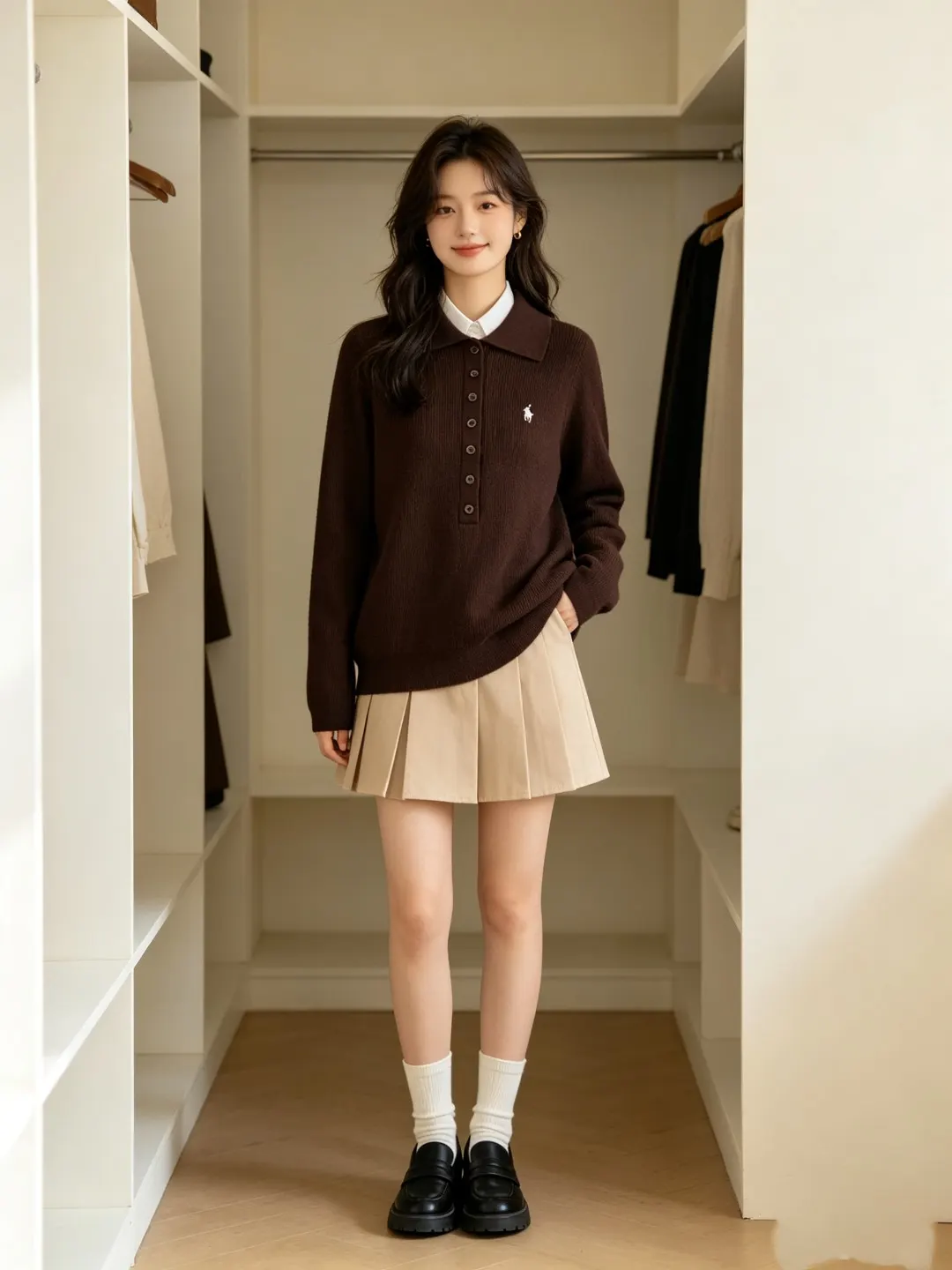 Slim-Fit Wool-Blend Polo Sweater D17022955 — view 20