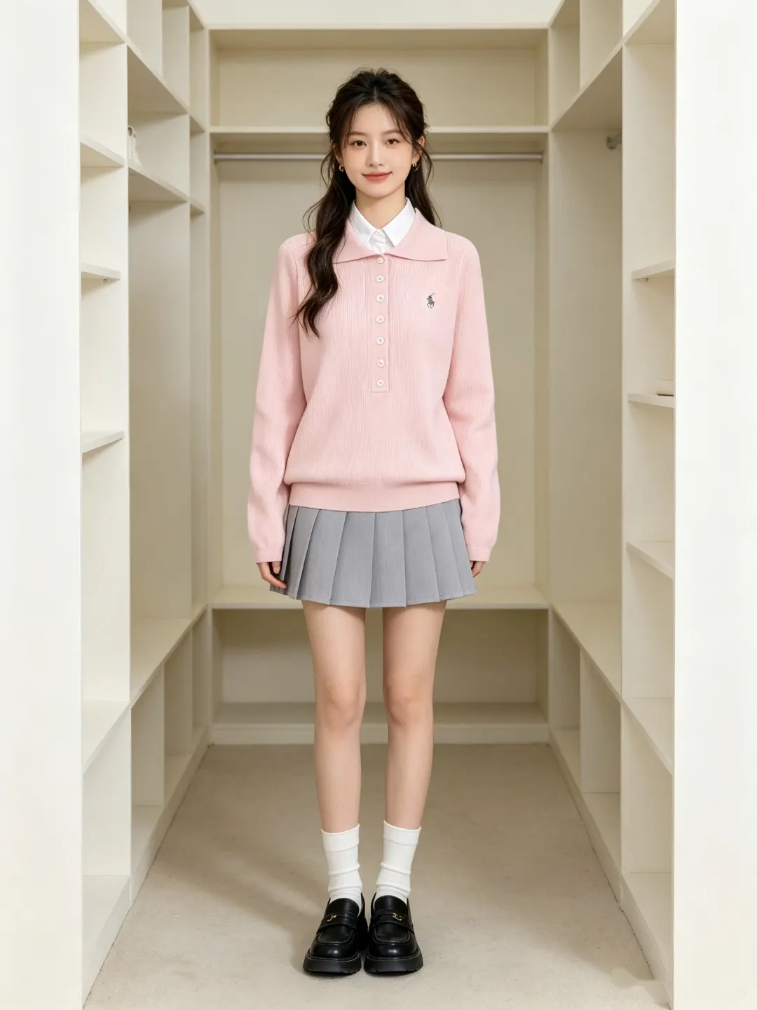 Slim-Fit Wool-Blend Polo Sweater D17022955 — view 22