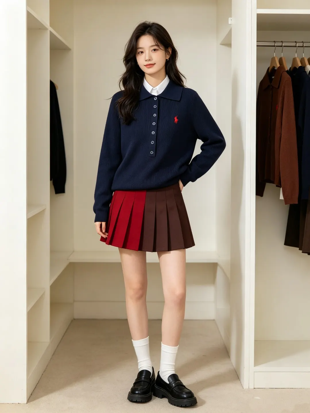Slim-Fit Wool-Blend Polo Sweater D17022955 — view 25