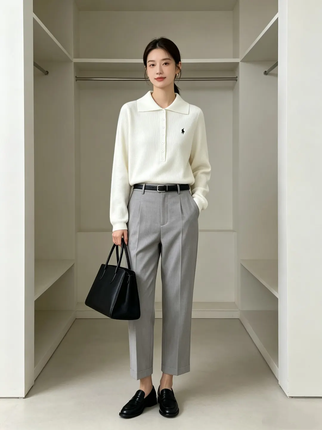 Slim-Fit Wool-Blend Polo Sweater D17022955 — view 32