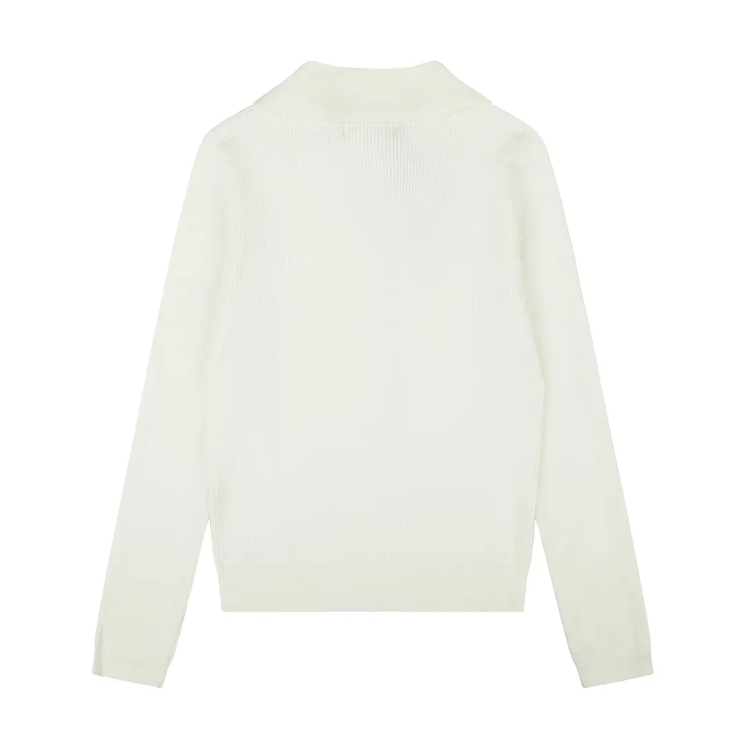 Polo Collar Wool-Blend Knit Sweater D17022956 — view 2