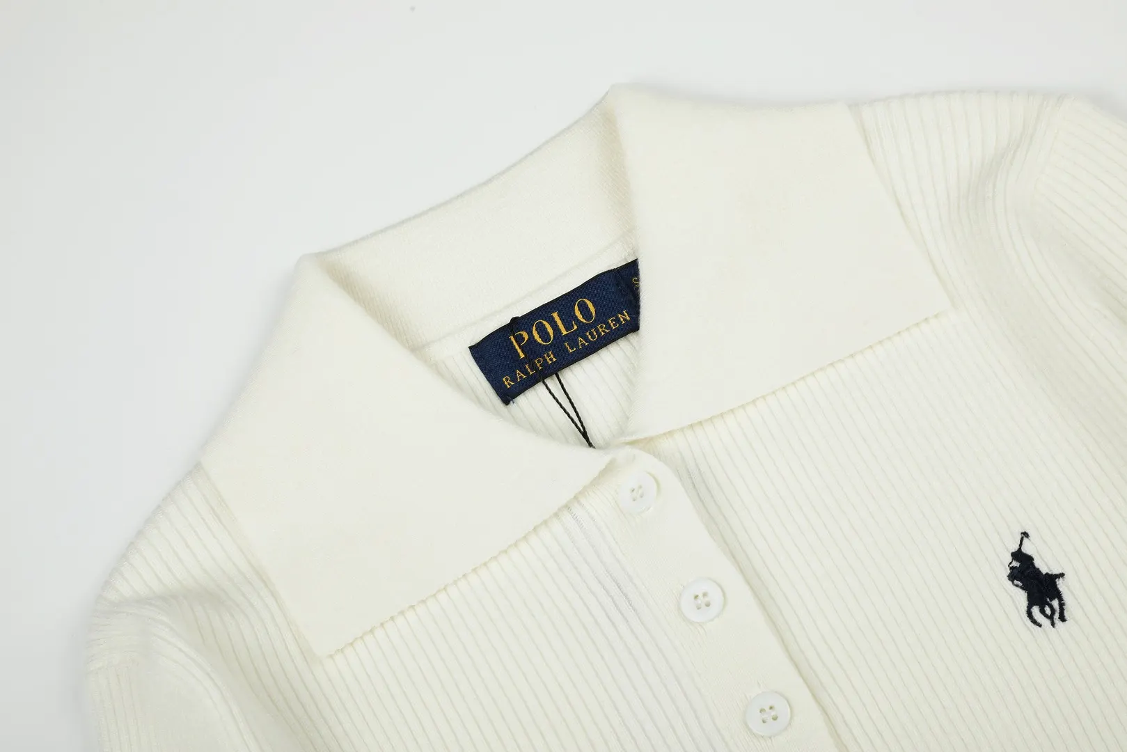 Polo Collar Wool-Blend Knit Sweater D17022956 — view 3