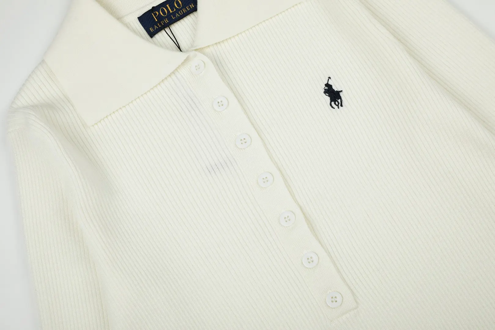 Polo Collar Wool-Blend Knit Sweater D17022956 — view 4