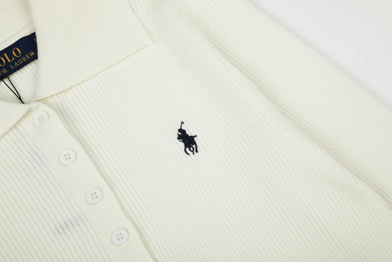 Polo Collar Wool-Blend Knit Sweater D17022956 — view 5