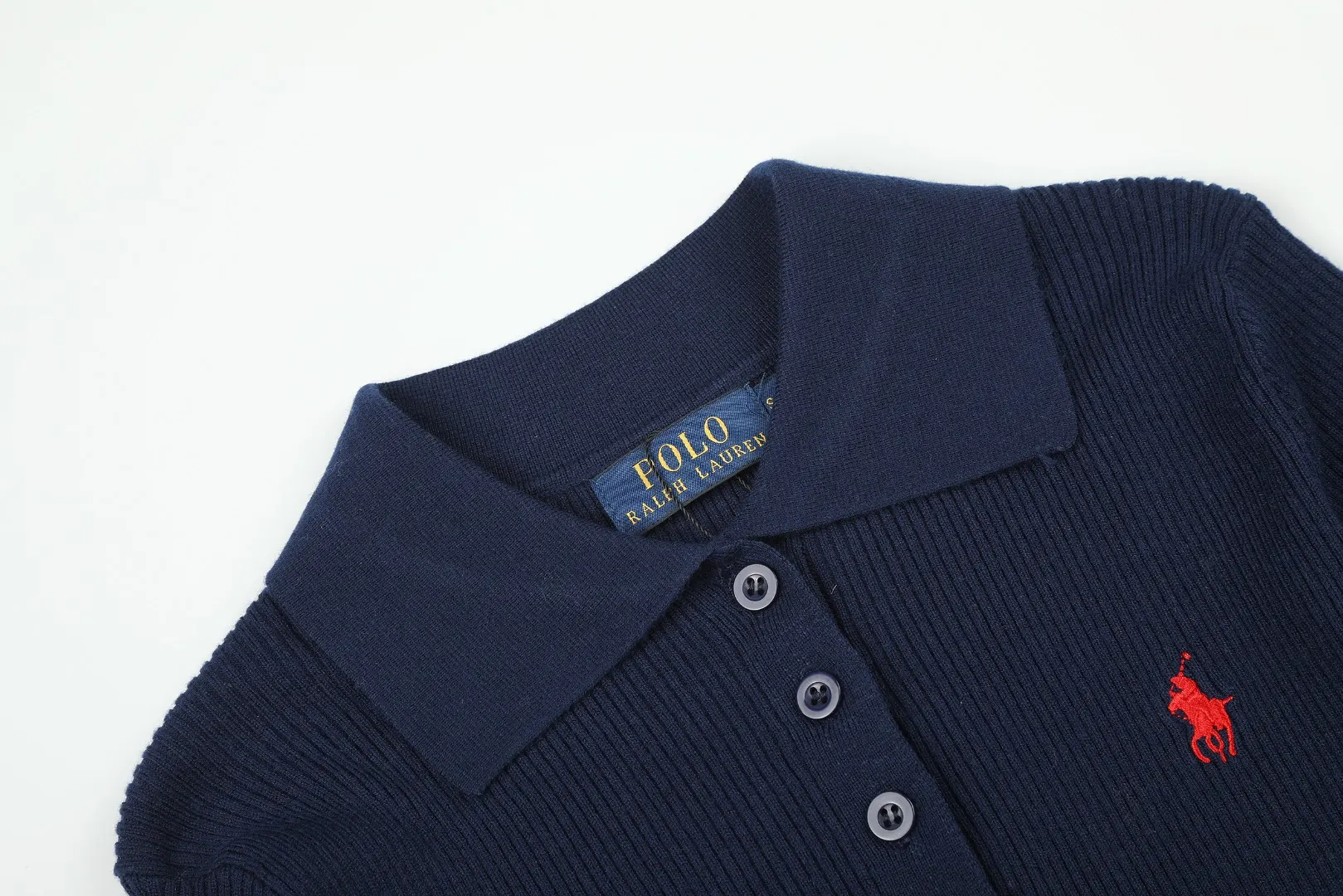 Slim-Fit Wool-Blend Polo Sweater D17022958 — view 3