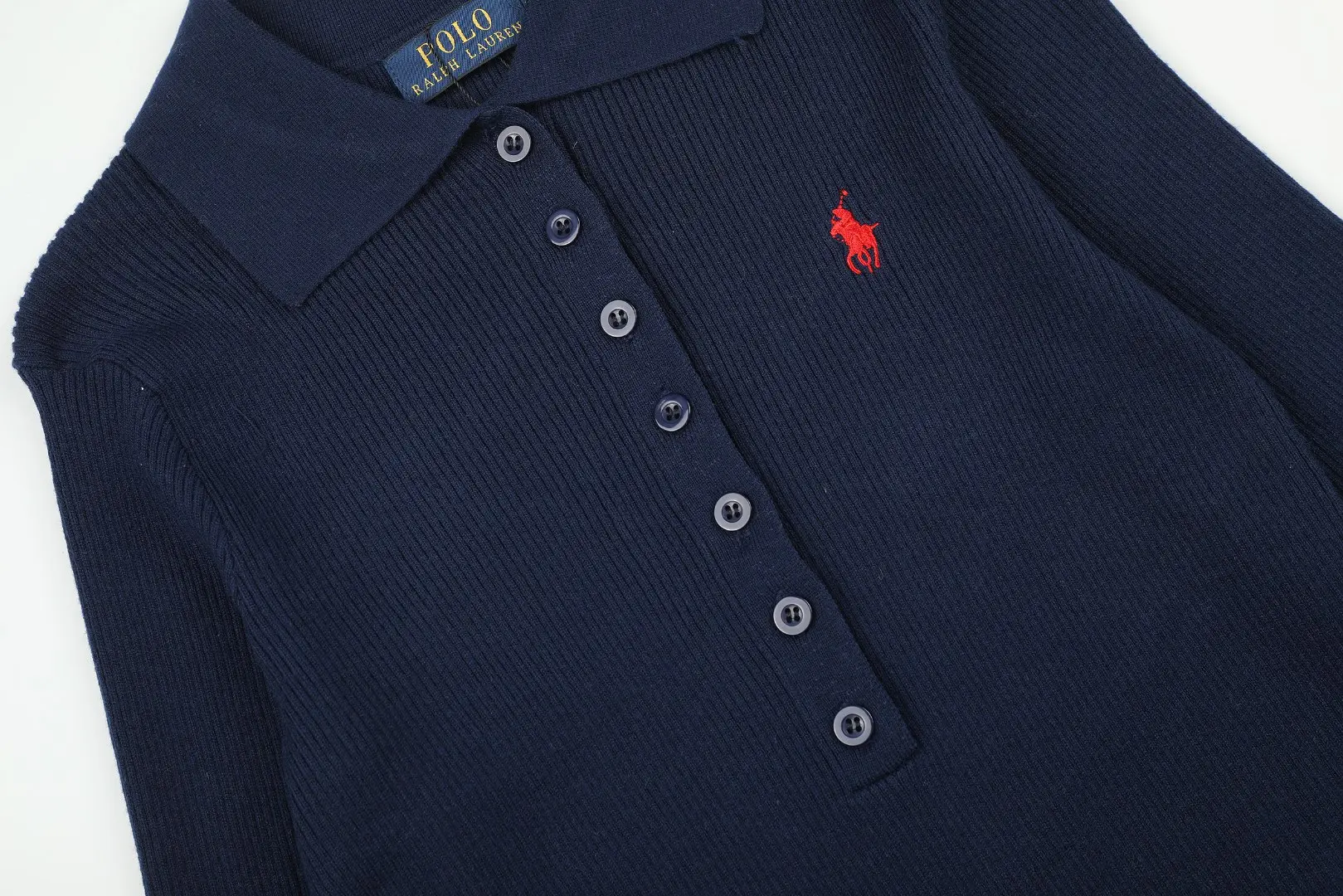 Slim-Fit Wool-Blend Polo Sweater D17022958 — view 4