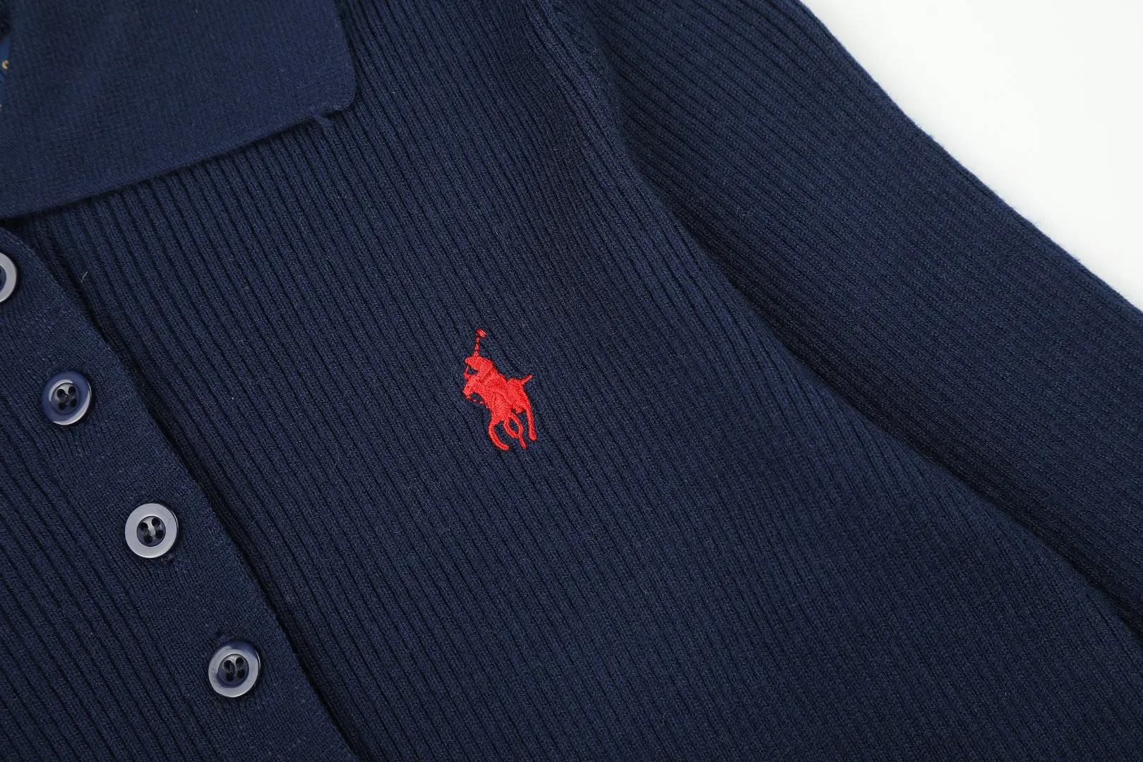 Slim-Fit Wool-Blend Polo Sweater D17022958 — view 5