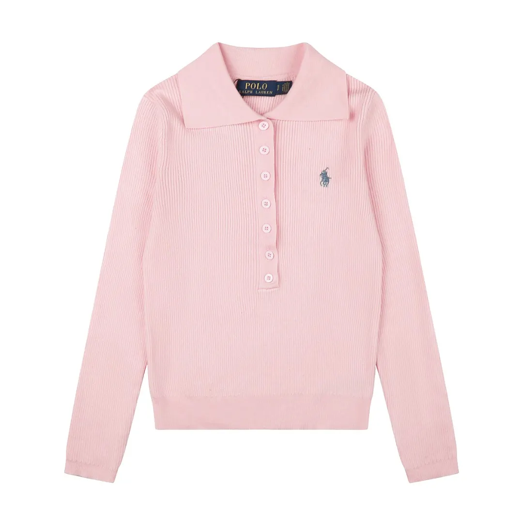 Ribbed Wool-Blend Polo Sweater D17022957