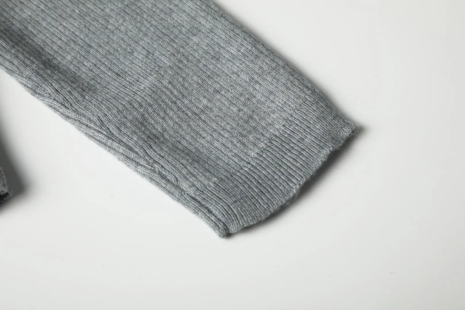 Ribbed Wool-Blend Polo Sweater D17022959 — view 8