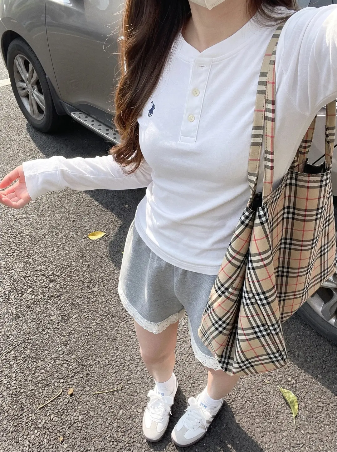 Long-Sleeved Cotton Henley Polo Shirt D17022722 — view 24