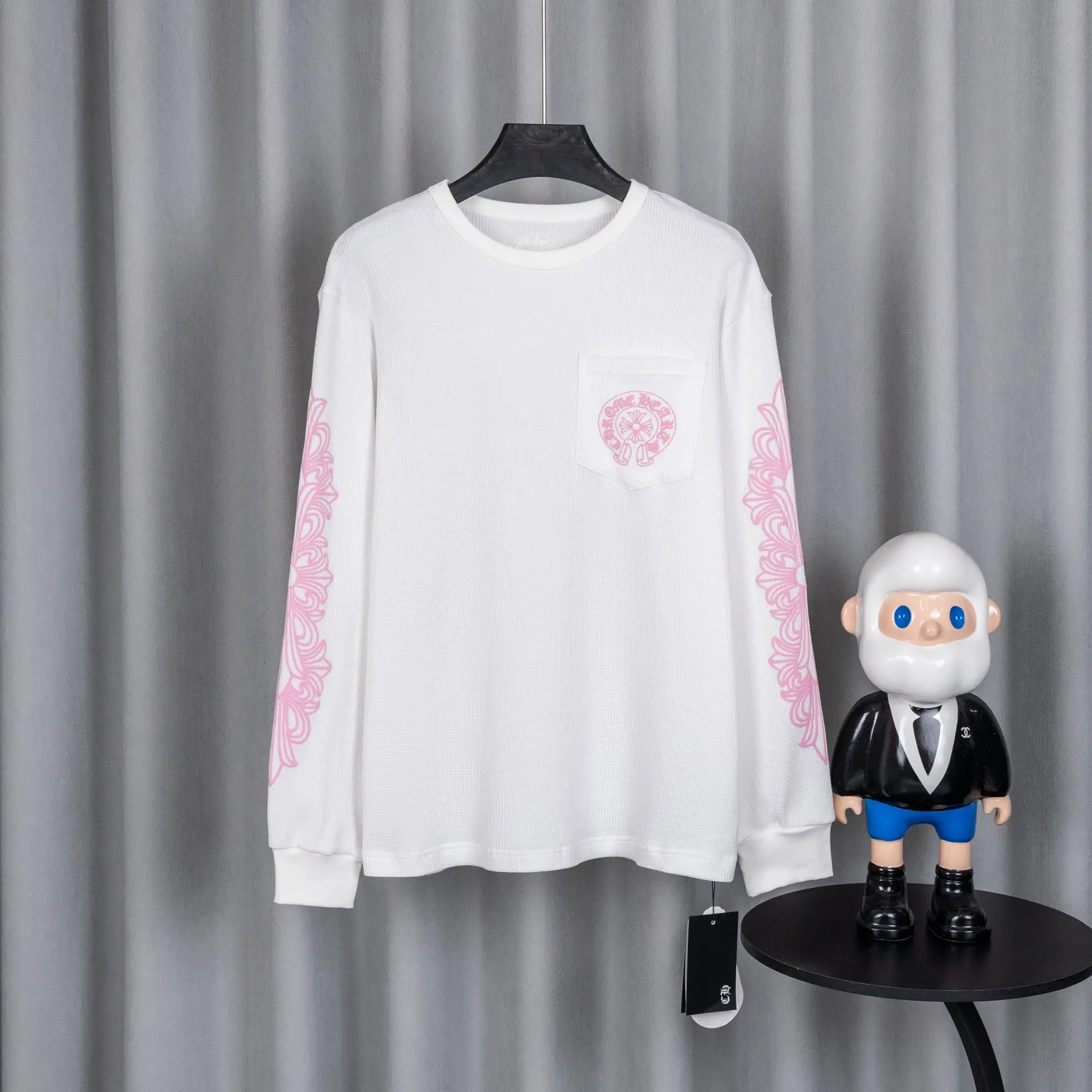 Chrome Hearts Waffle-Knit Long-Sleeve T-Shirt D18021028