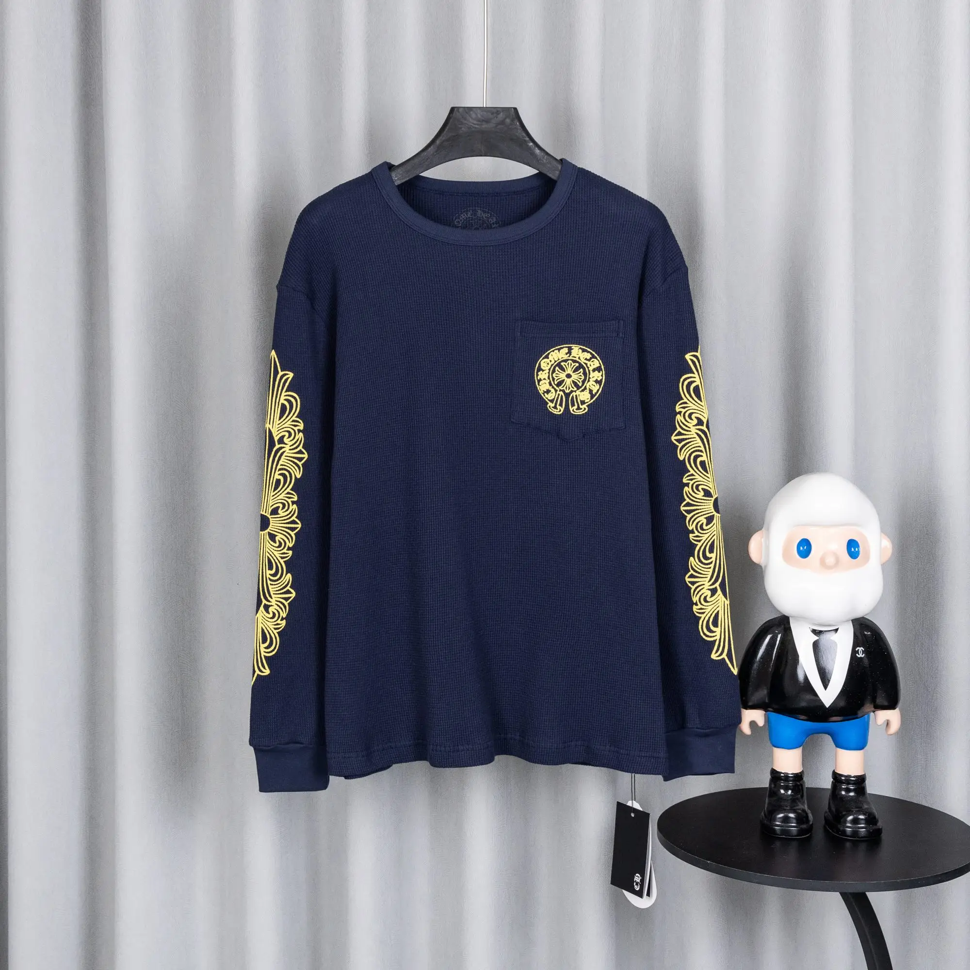 Chrome Hearts Waffle-Knit Long-Sleeve T-Shirt D18021027