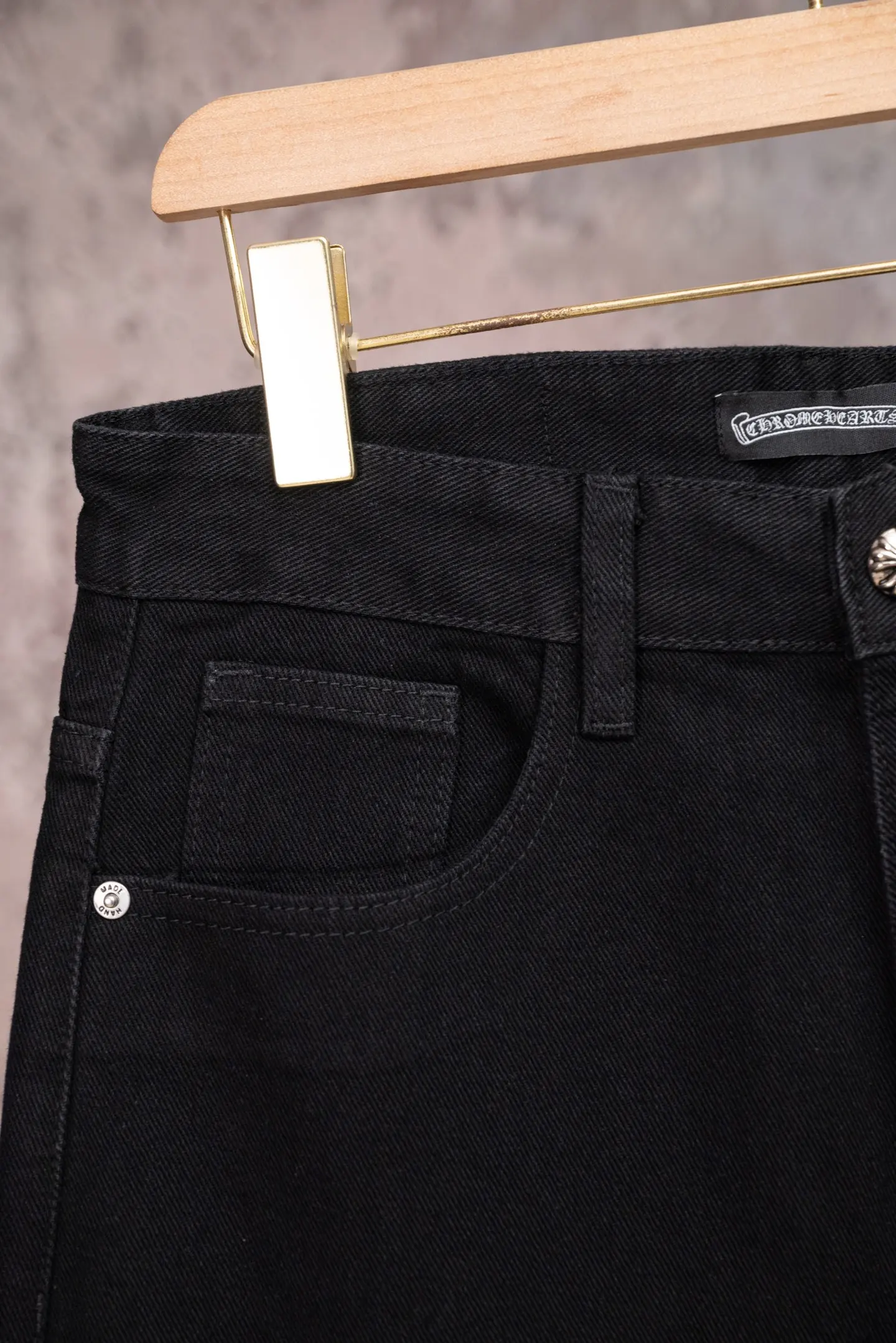 Chrome Hearts Cross Patch Straight-Leg Jeans D18021076 — view 5