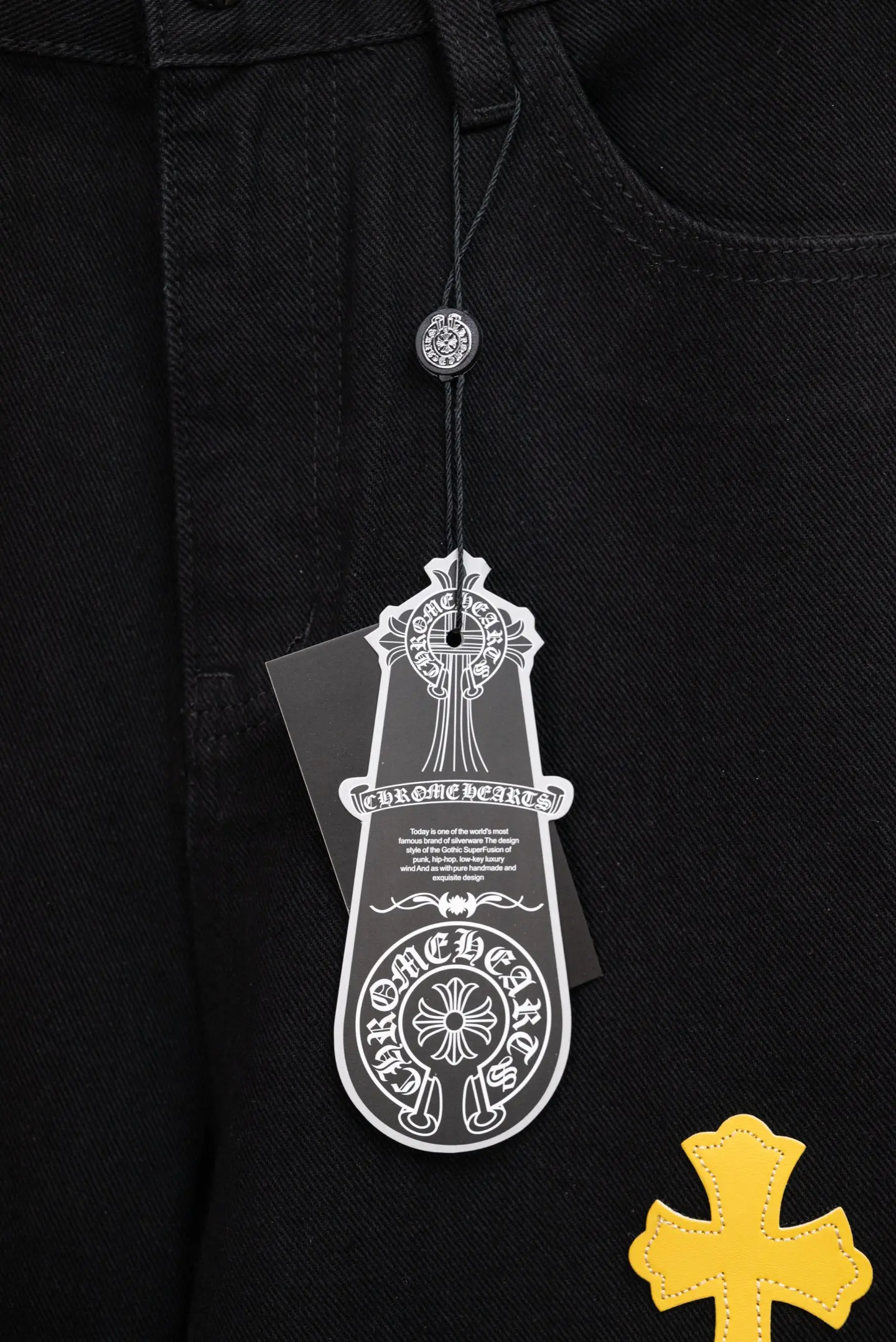 Chrome Hearts Cross Patch Straight-Leg Jeans D18021076 — view 11