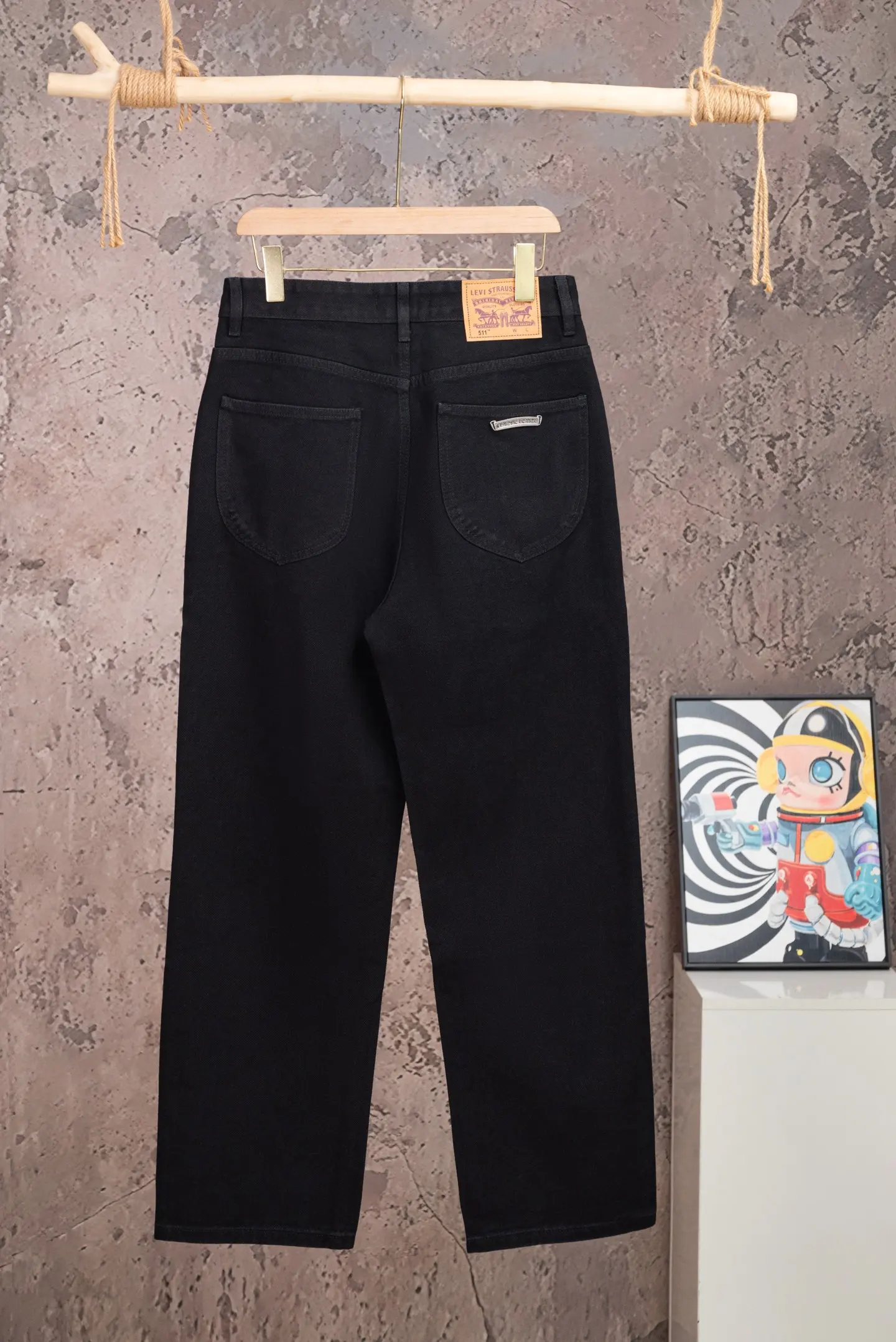 Chrome Hearts Multi-Color Cross Patch Straight-Leg Jeans D18021074 — view 2