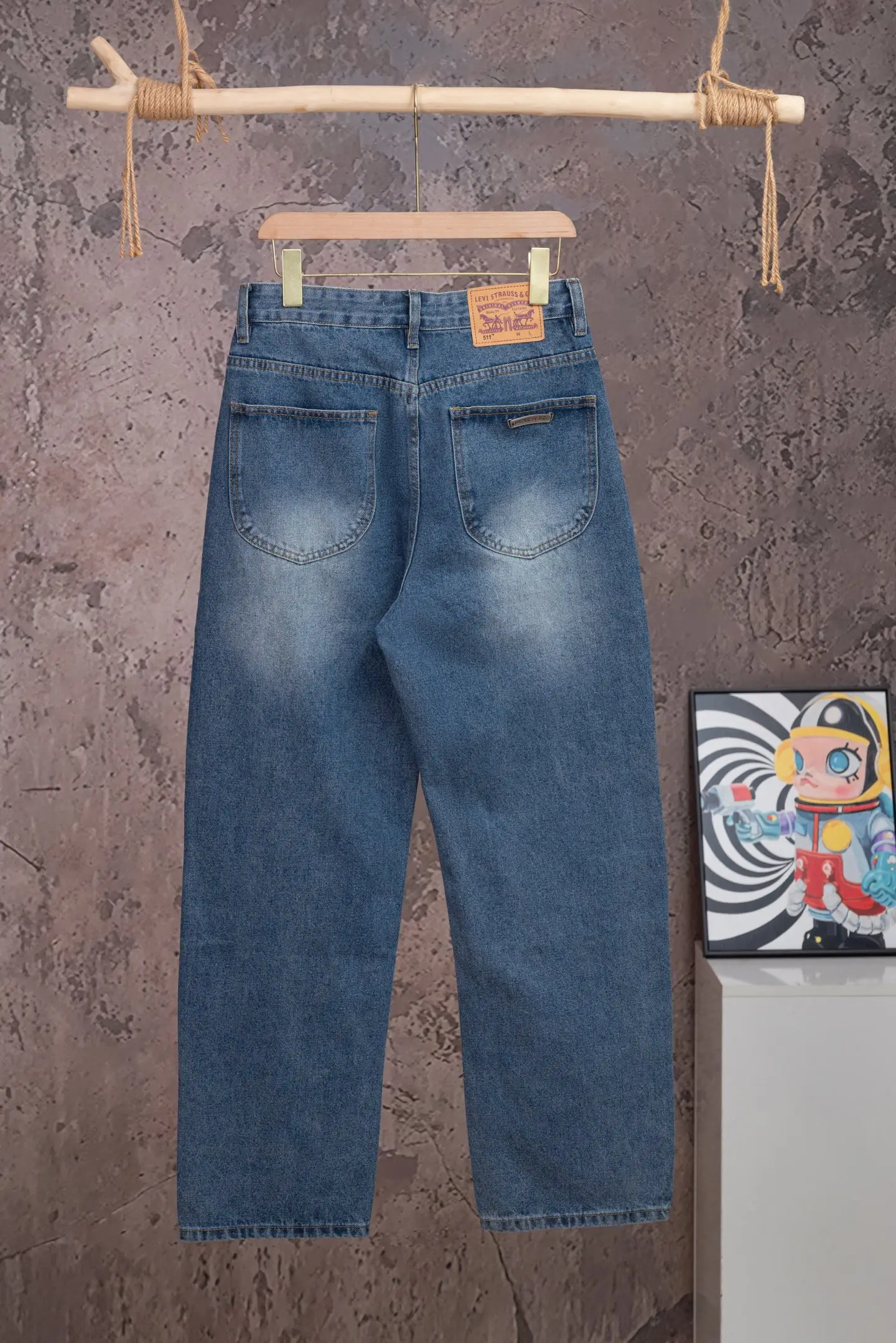 Chrome Hearts Multi-Color Cross Print Straight-Leg Jeans D18021071 — view 2