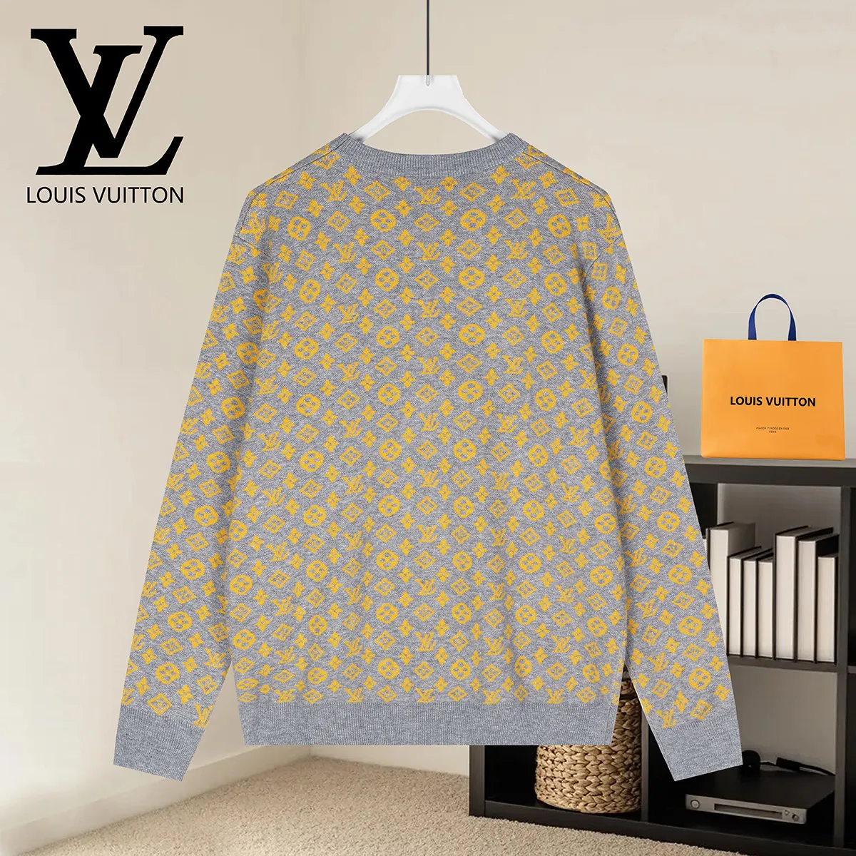 Monogram Glow Cotton-Silk Knit Sweater D18021098 — view 2