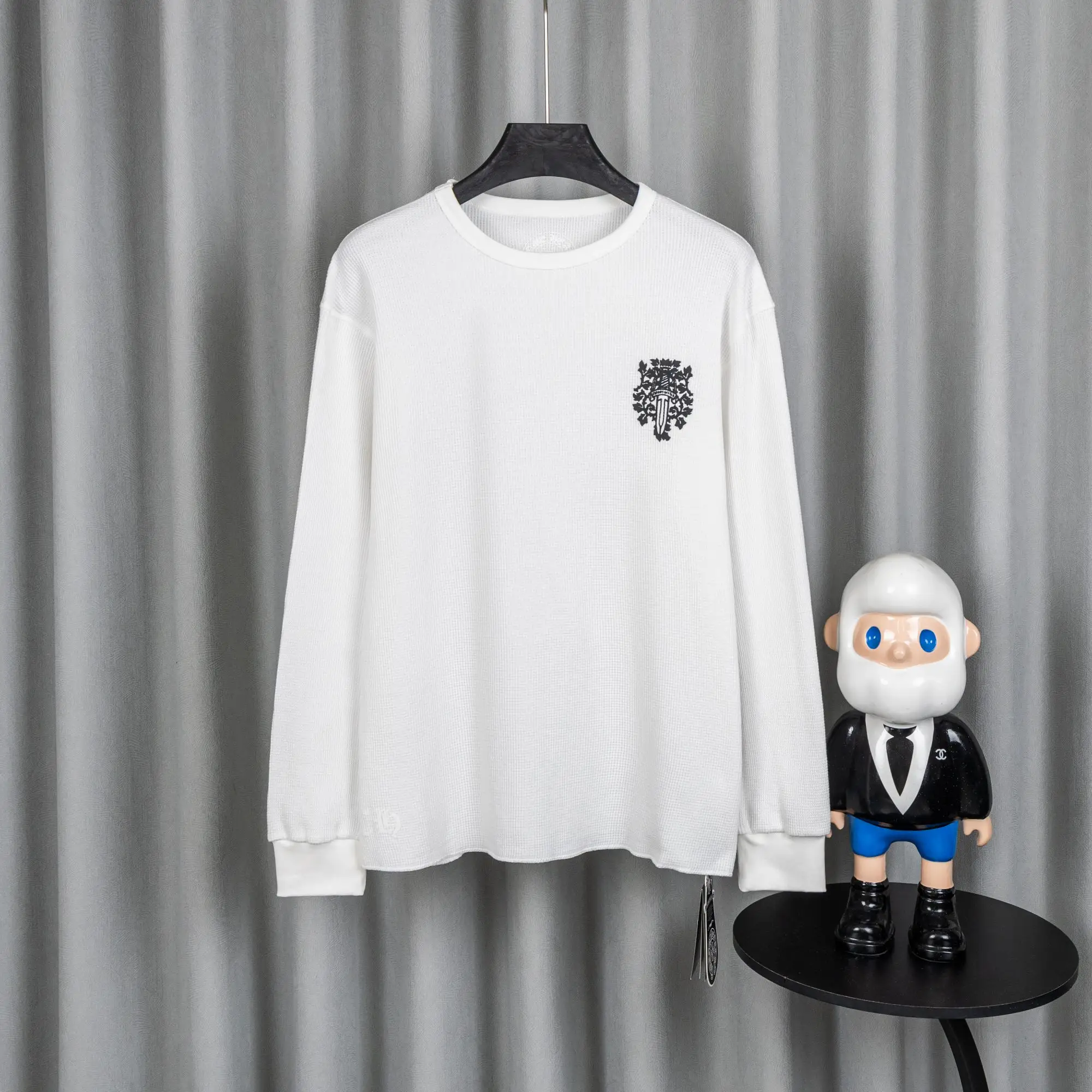 Chrome Hearts Waffle-Knit Long-Sleeve T-Shirt D19021040