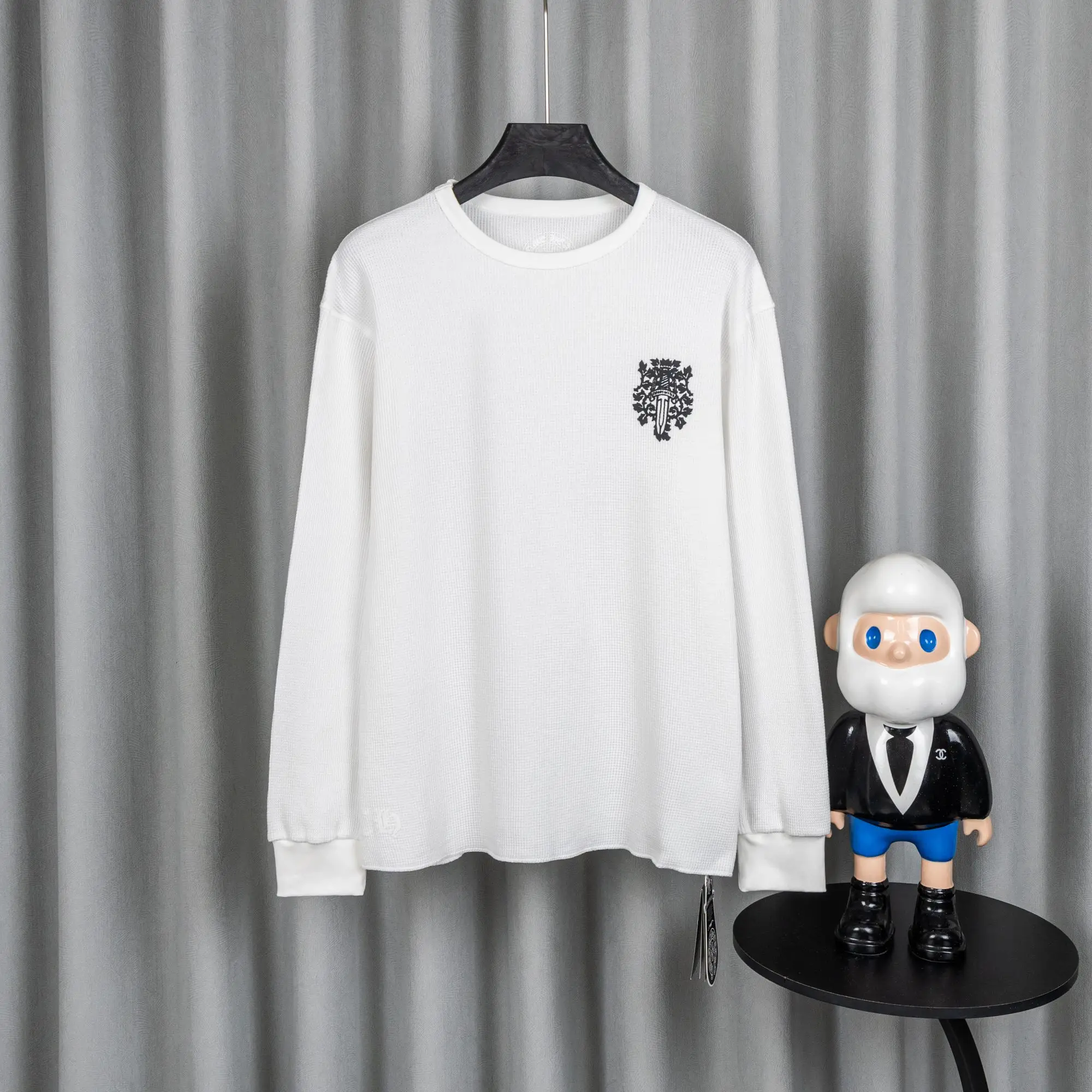 Chrome Hearts Waffle-Knit Long-Sleeve T-Shirt D19021040